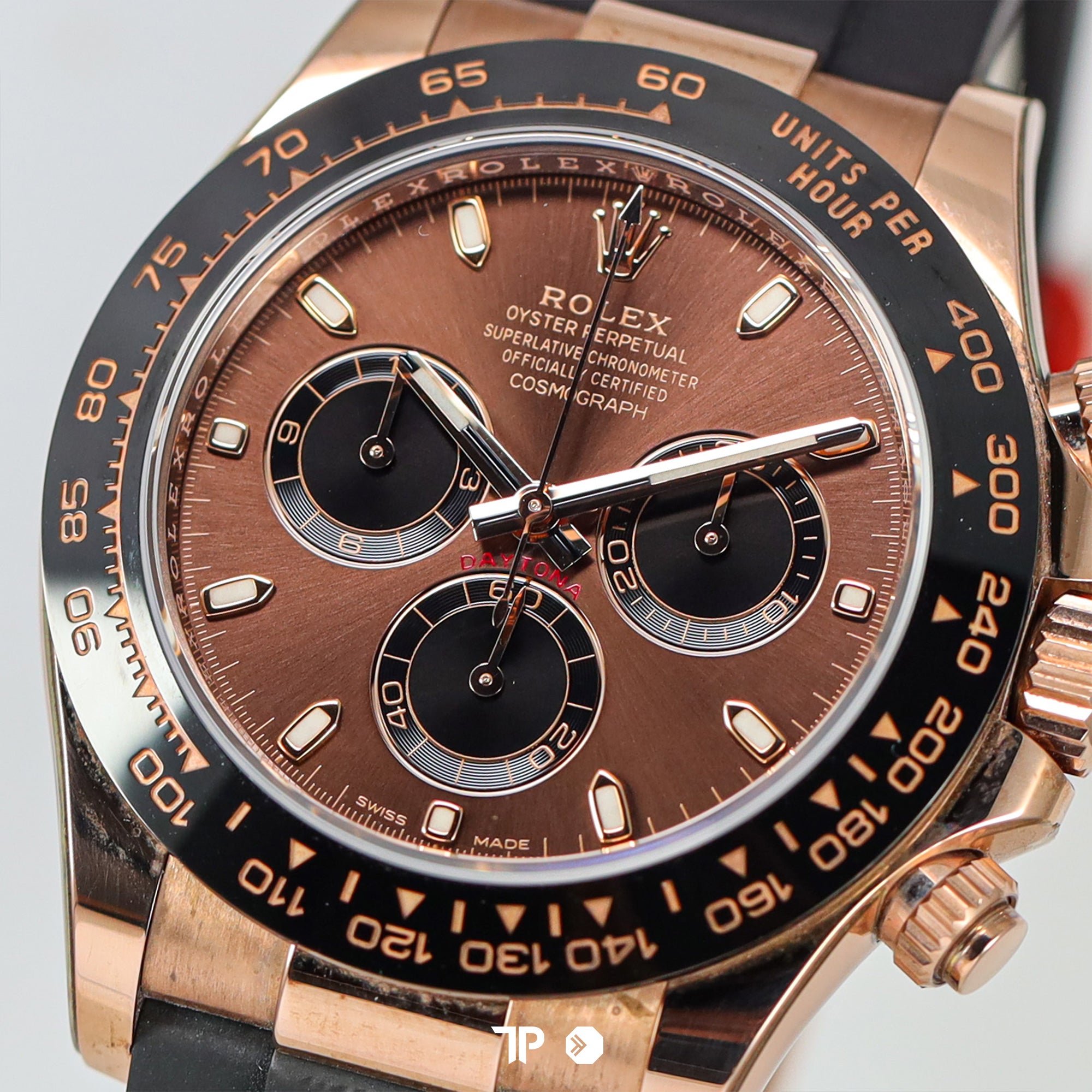 Daytona Chocolate Oysterflex Rose Gold Ceramic Bezel (2022)
