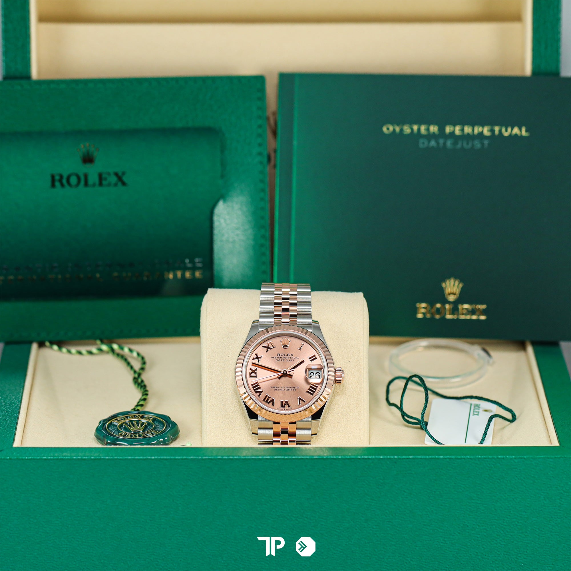 Datejust 31 Two Tone Rose Gold Pink Dial Jubilee NEW (2025)