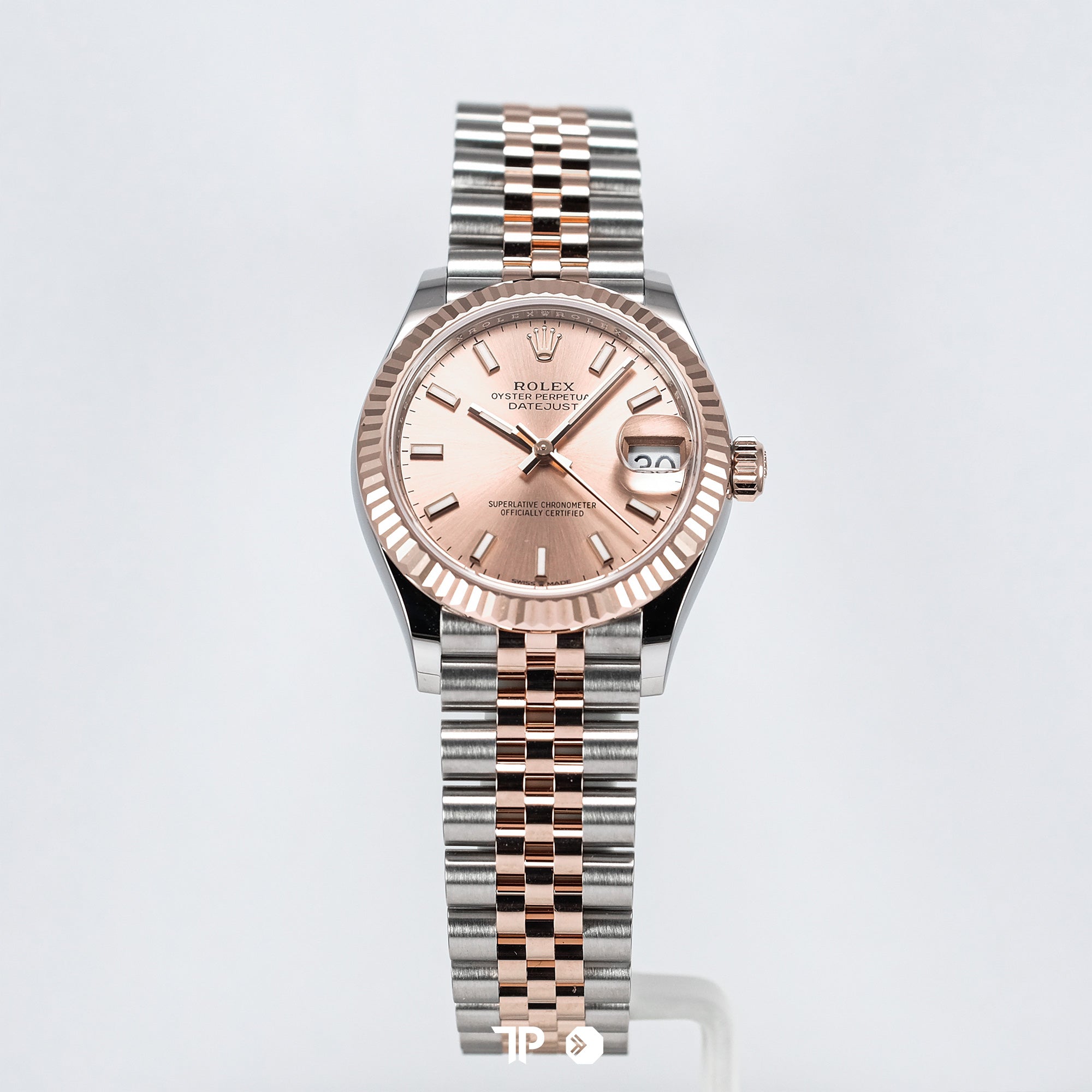 Datejust 31 Two Tone Rose Gold Pink Dial Jubilee NEW (2025)