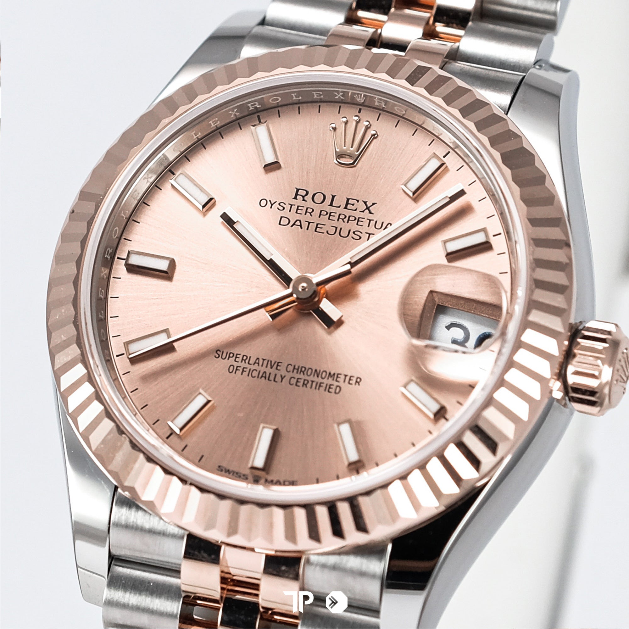 Datejust 31 Two Tone Rose Gold Pink Dial Jubilee NEW (2025)