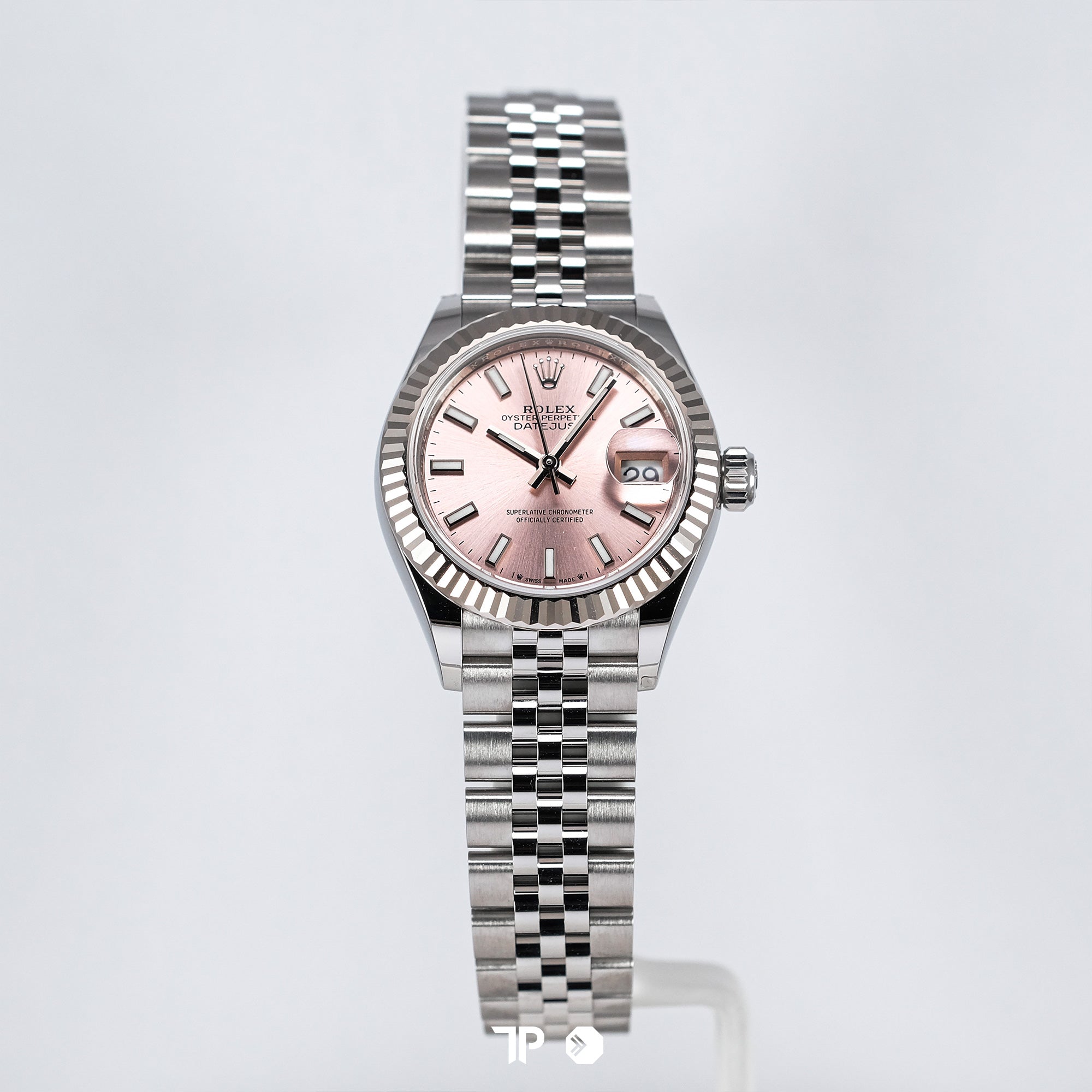 Datejust 28 Pink Dial Fluted Bezel Jubilee NEW(2025)