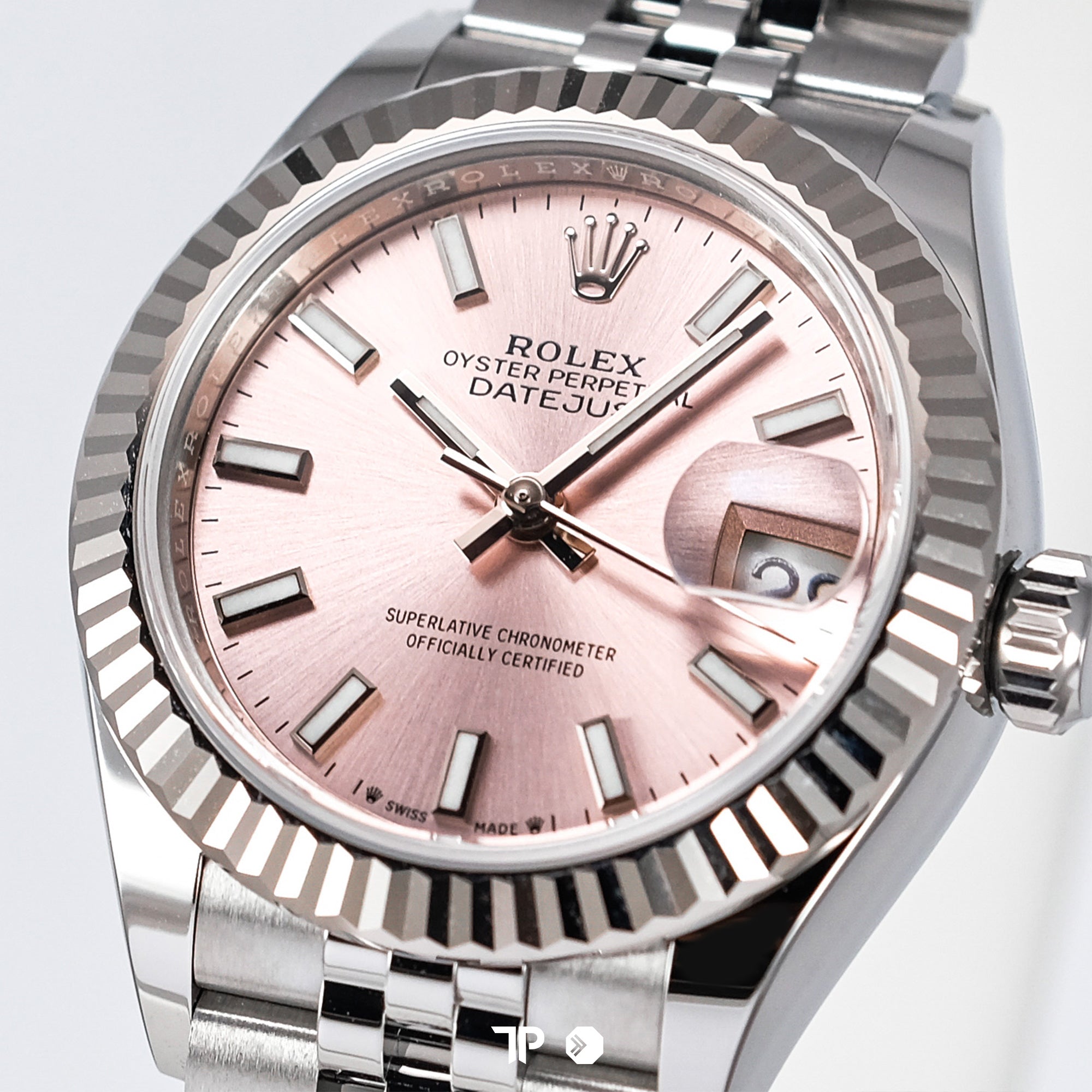 Datejust 28 Pink Dial Fluted Bezel Jubilee NEW(2025)