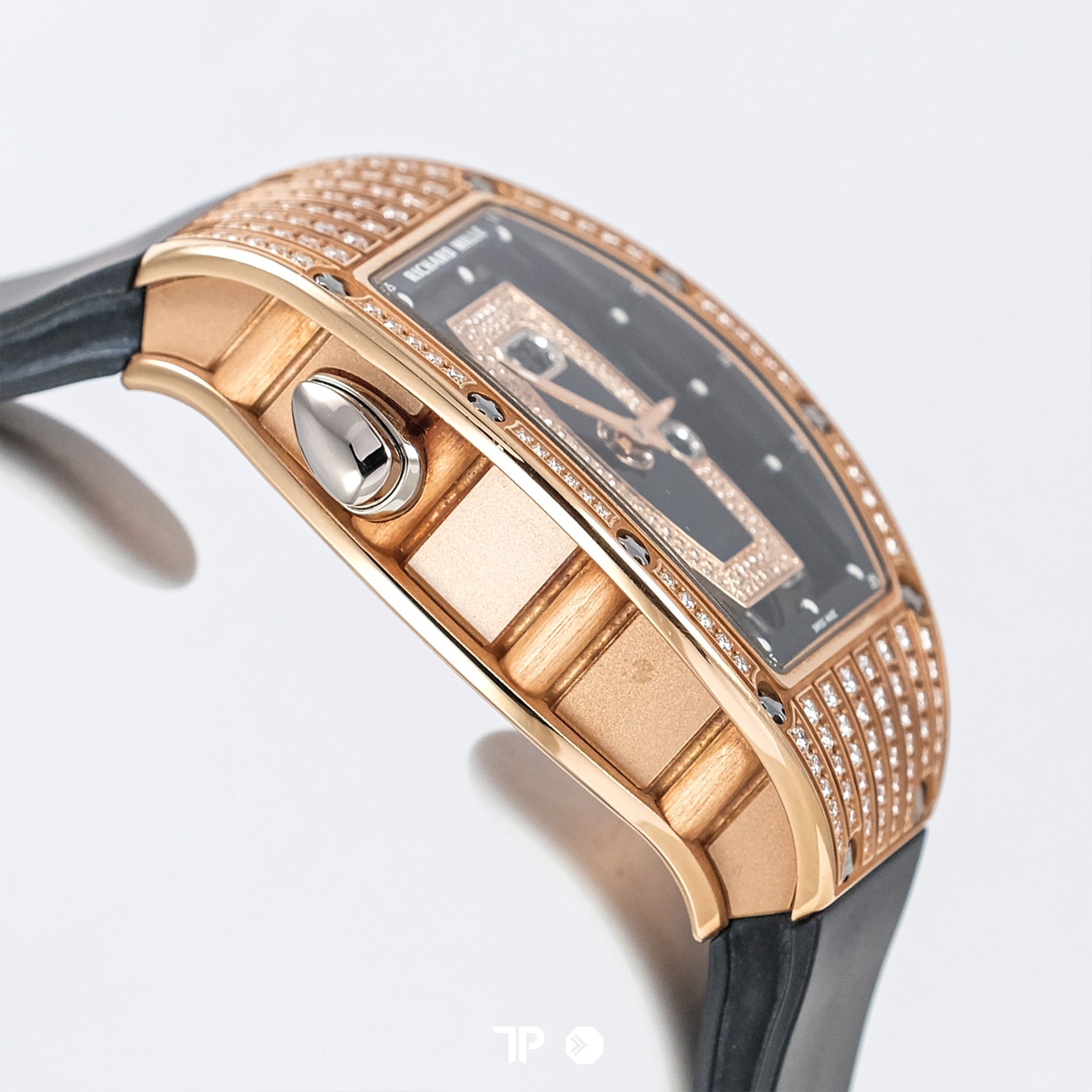 RM 037 Rosegold Fave Diamond 52.2mm Black Dial (2022)