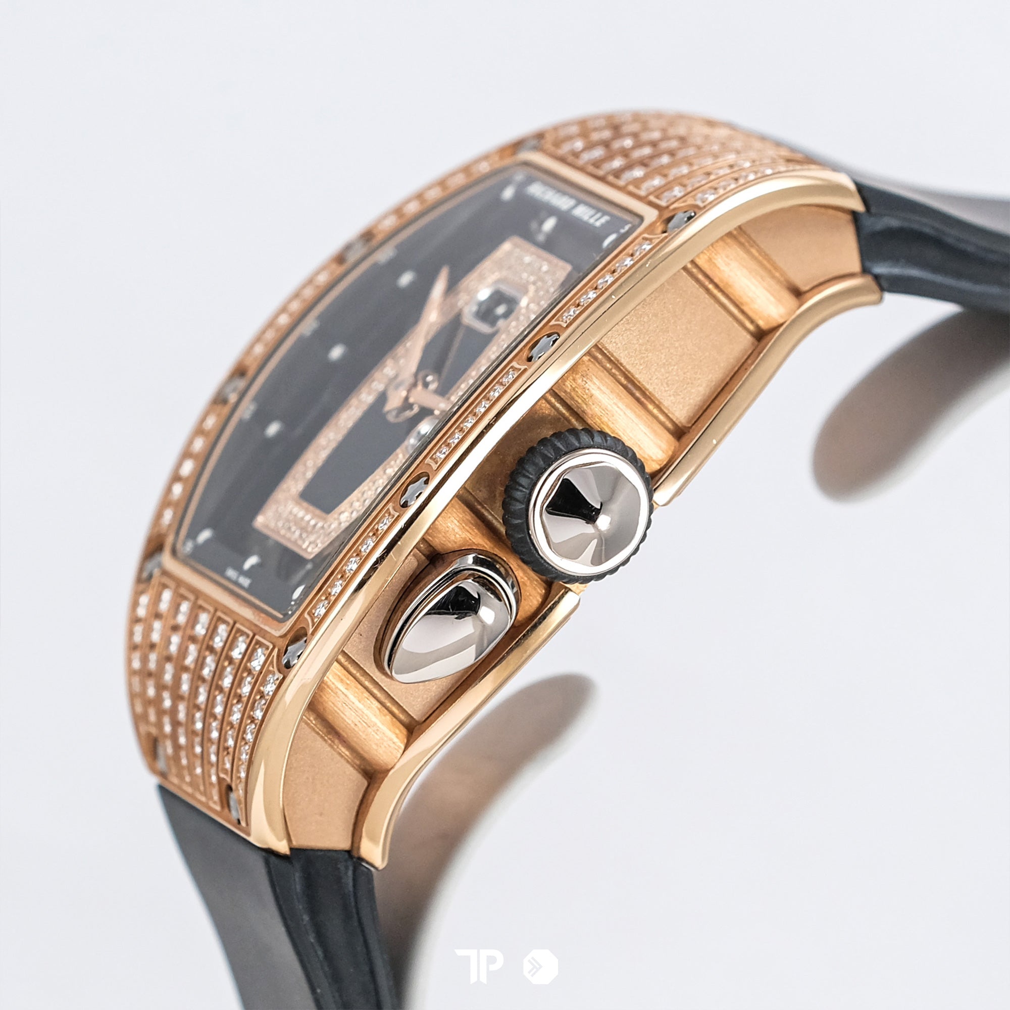 RM 037 Rosegold Fave Diamond 52.2mm Black Dial (2022)