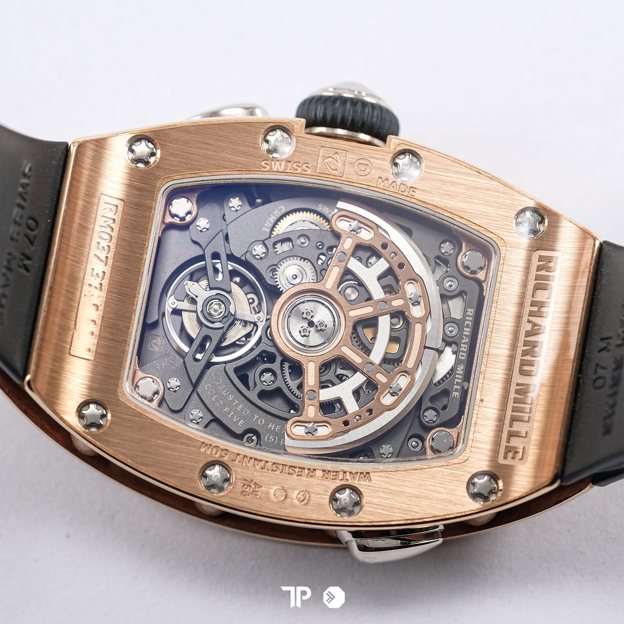 RM 037 Rosegold Fave Diamond 52.2mm Black Dial (2022)