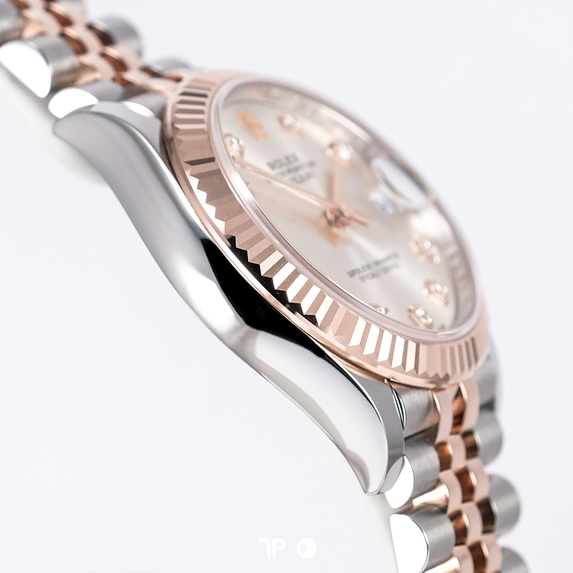 Datejust 31 Two Tone Rose Gold Silver Dial Diamond Index Fluted Bezel Jubilee NEW (2025)