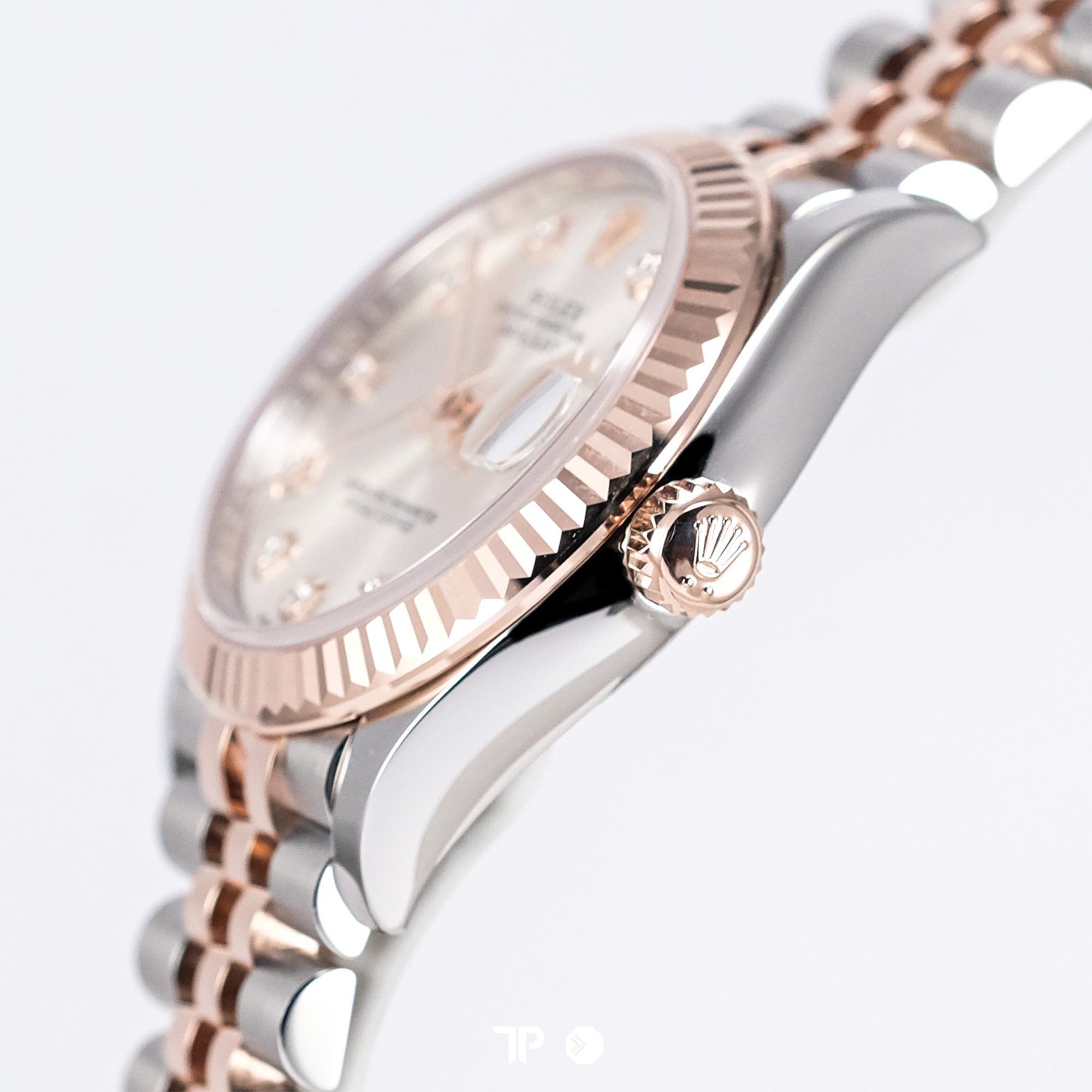 Datejust 31 Two Tone Rose Gold Silver Dial Diamond Index Fluted Bezel Jubilee NEW (2025)
