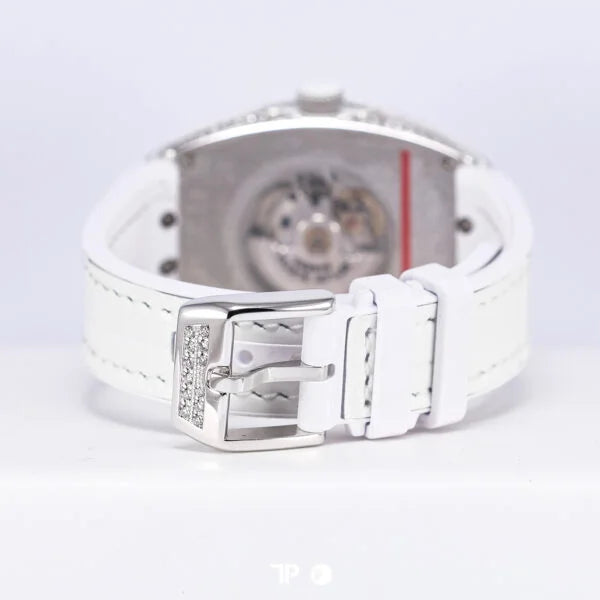 Vanguard V32 White Diamond Dial White Leather with Rubber Strap NEW(2026)