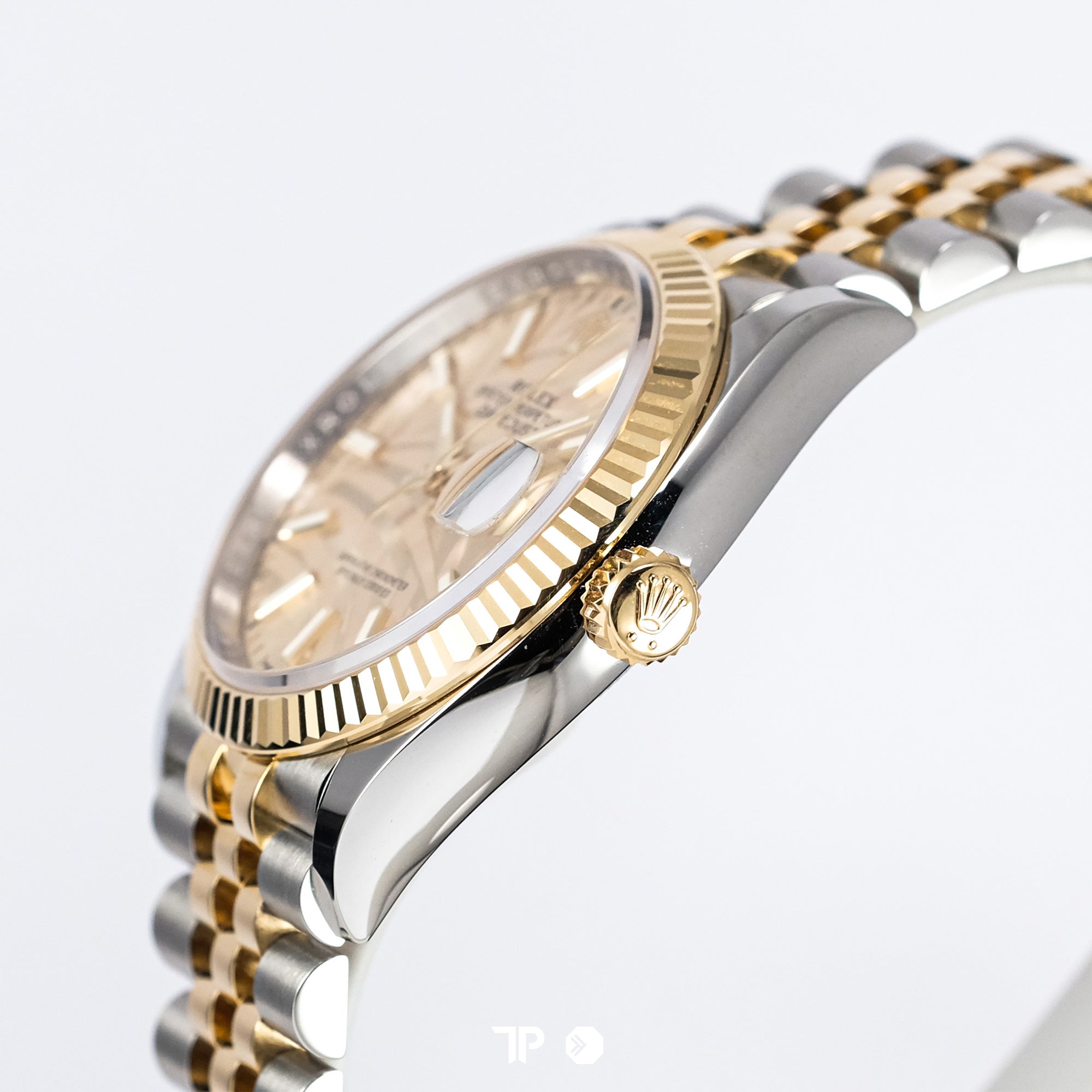 Datejust 36 Two Tone Yellow Gold Palm Champagne Dial (2021)