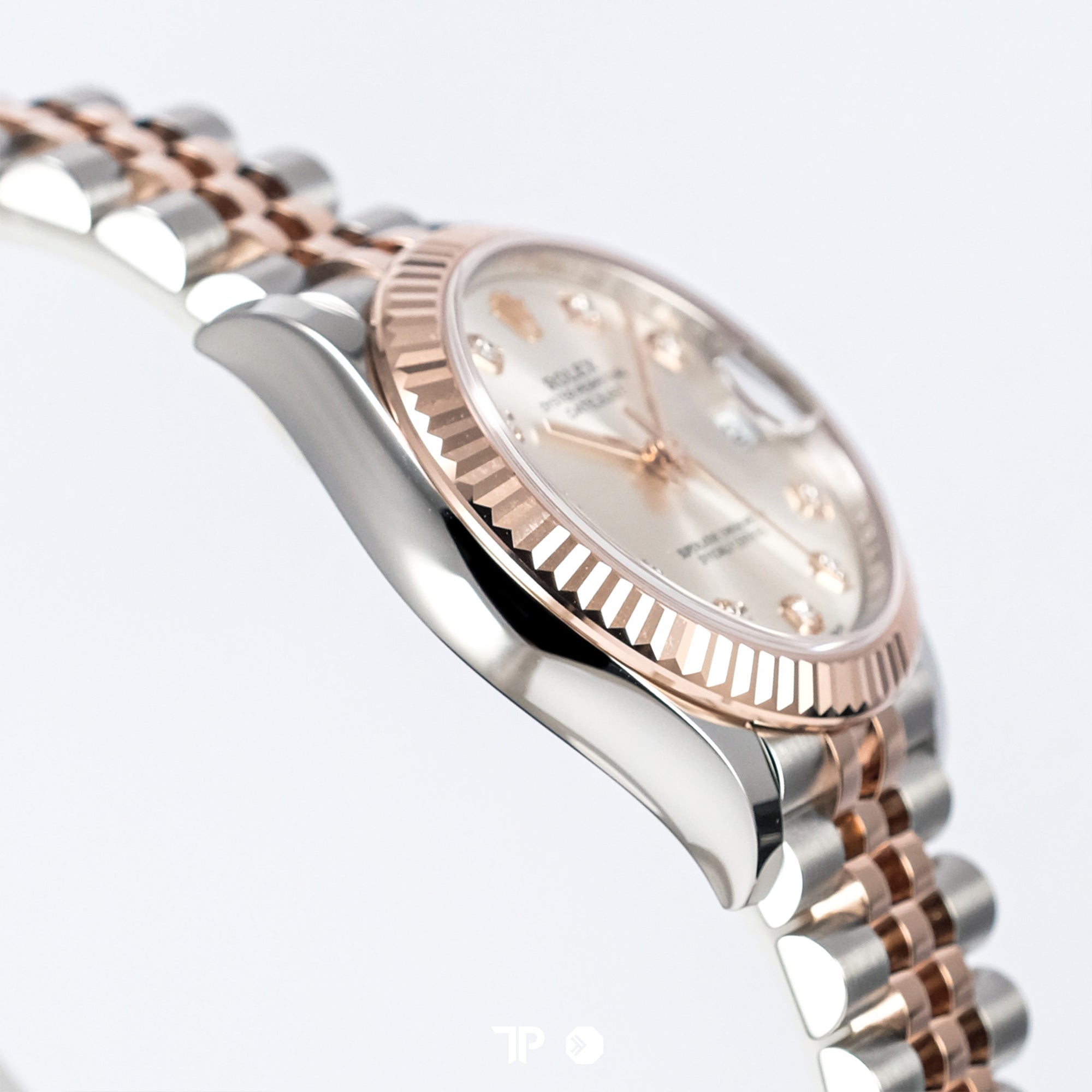 Datejust 31 Two Tone Rose Gold Silver Dial Diamond Index Fluted Bezel Jubilee NEW (2025)