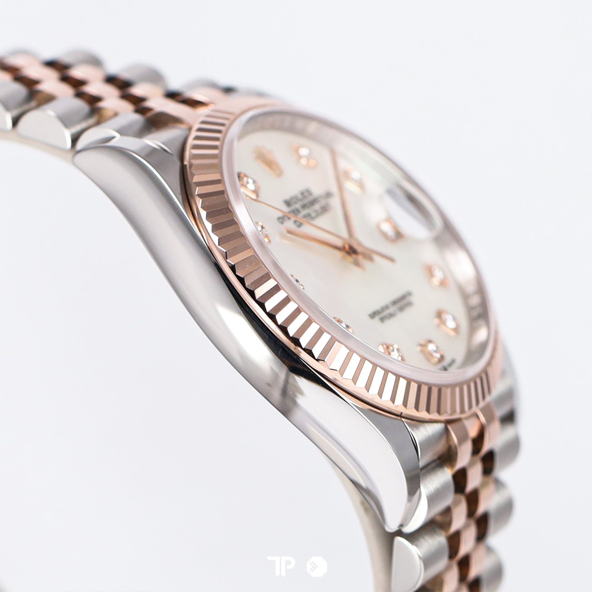 Datejust 36 Two Tone Rosegold White MOP Diamond Index Jubilee (2018)