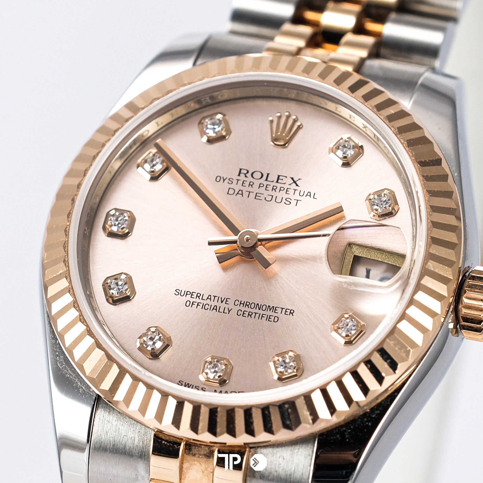 Datejust 31 Pink Diamond Two Tone Rose Gold Jubilee (2013)