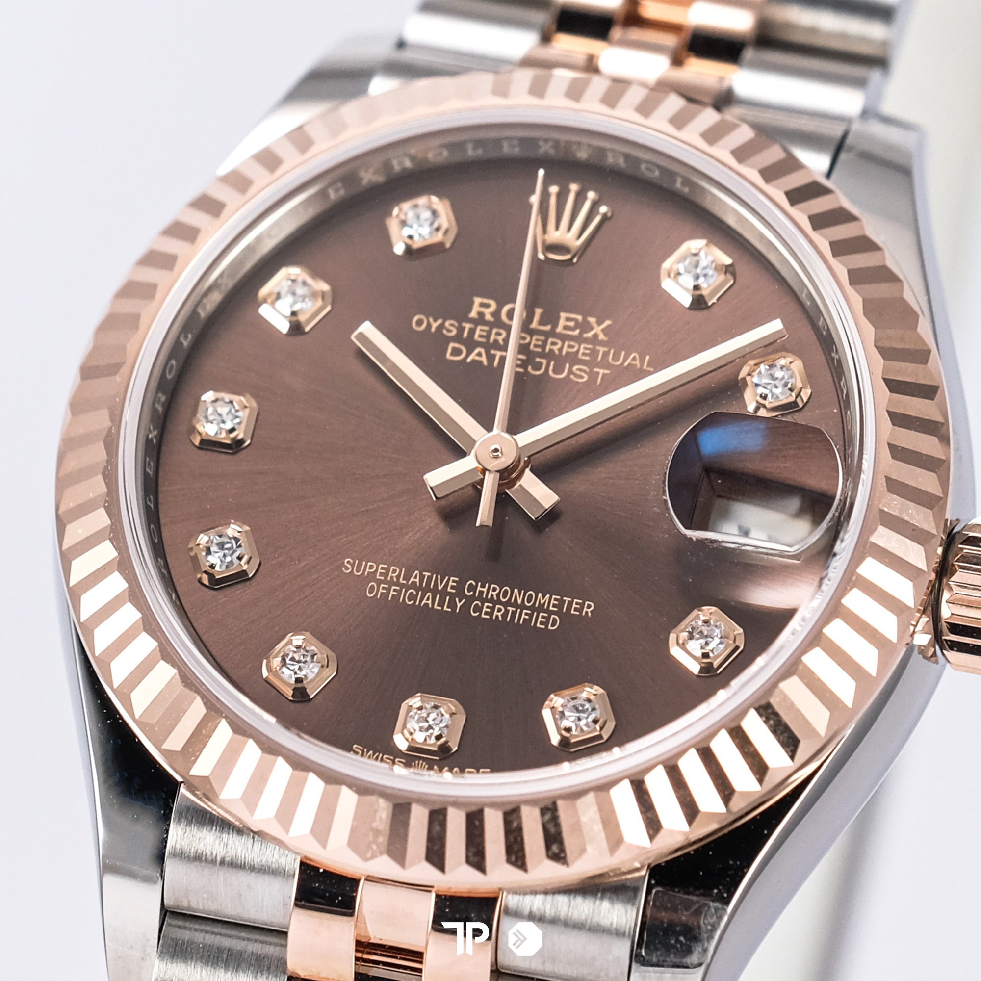 Datejust 31 Choco Diamond Two Tone Rose Gold NEW (2025)