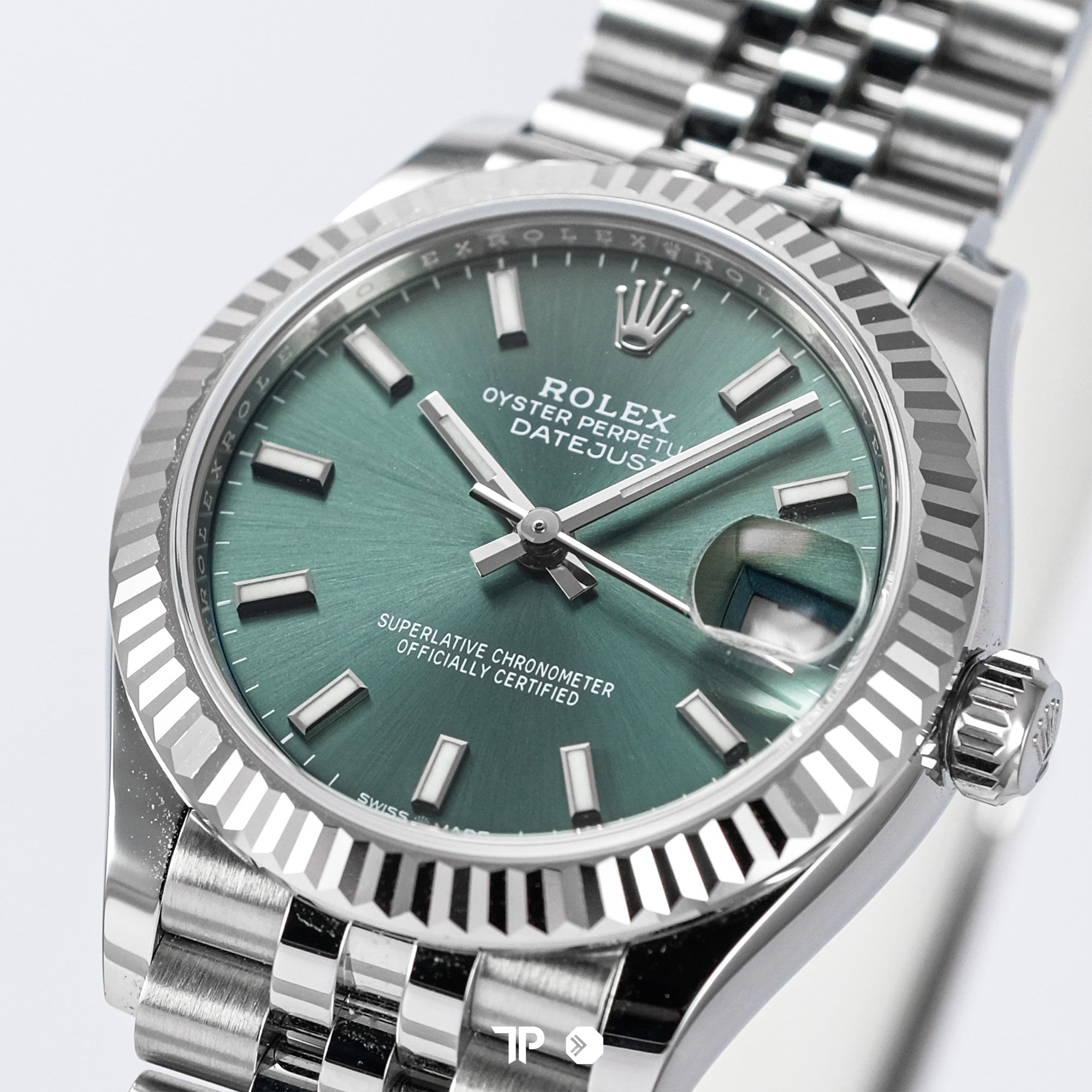 Datejust 31 Mint Green Dial Fluted Bezel Jubilee Bracelet (2023)