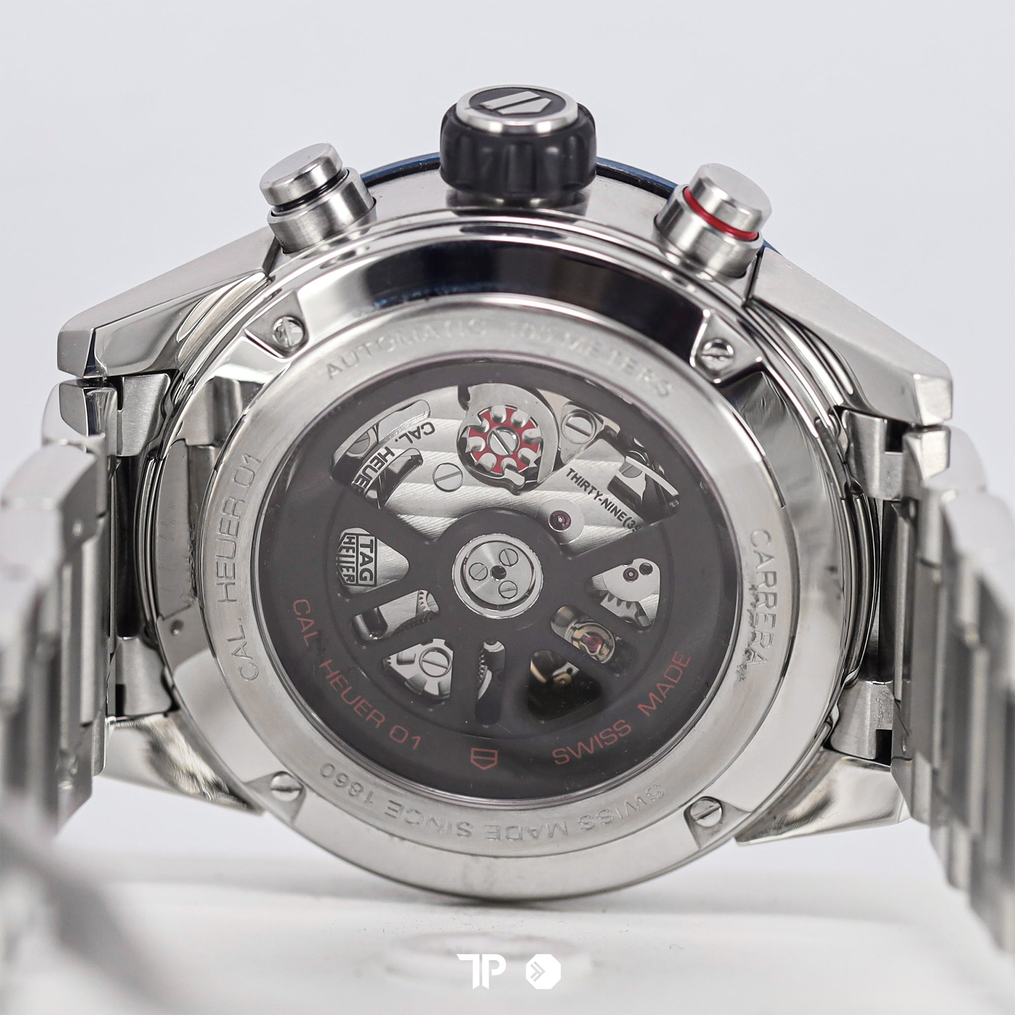 Carrera Heuer 01 Skeleton Blue Bezel Bracelet (2019)