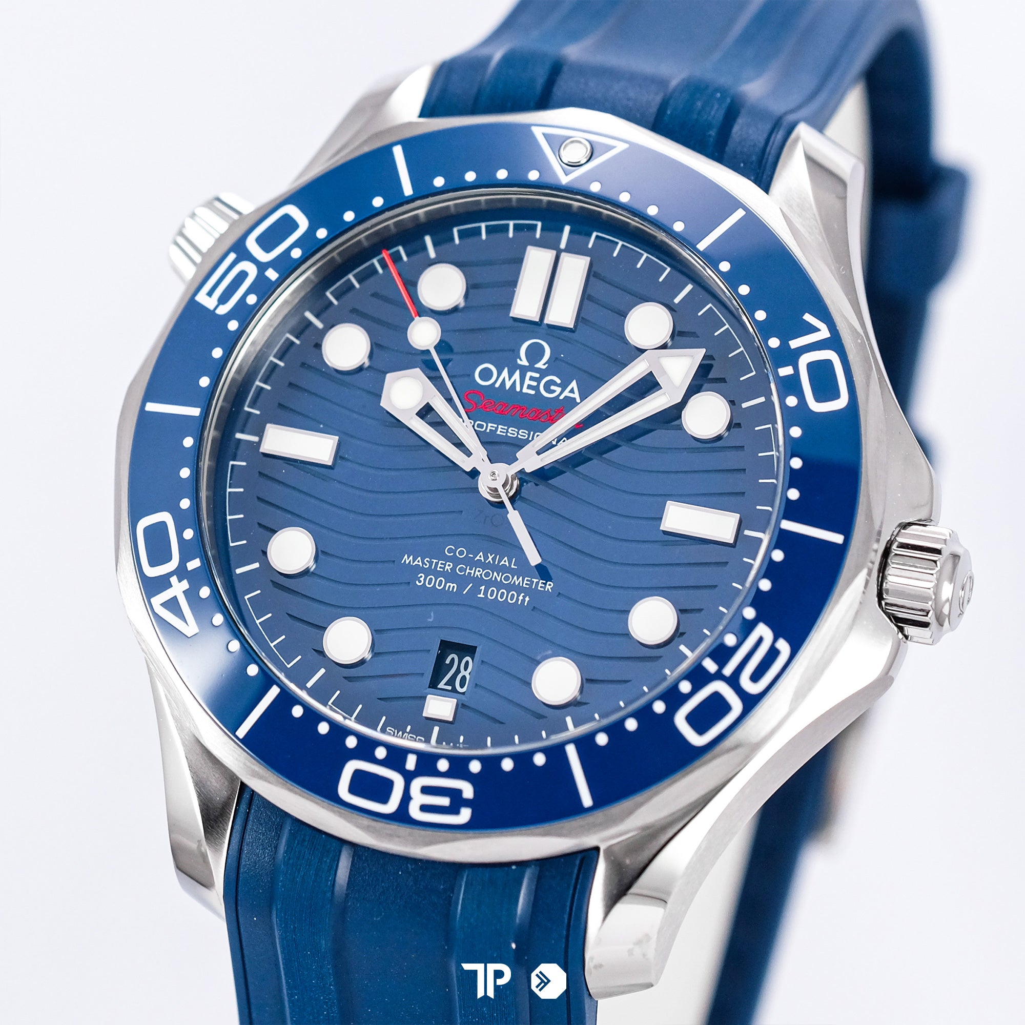 Seamaster Diver Blue Wave Dial Rubber Strap 42mm LIKE NEW(2025)