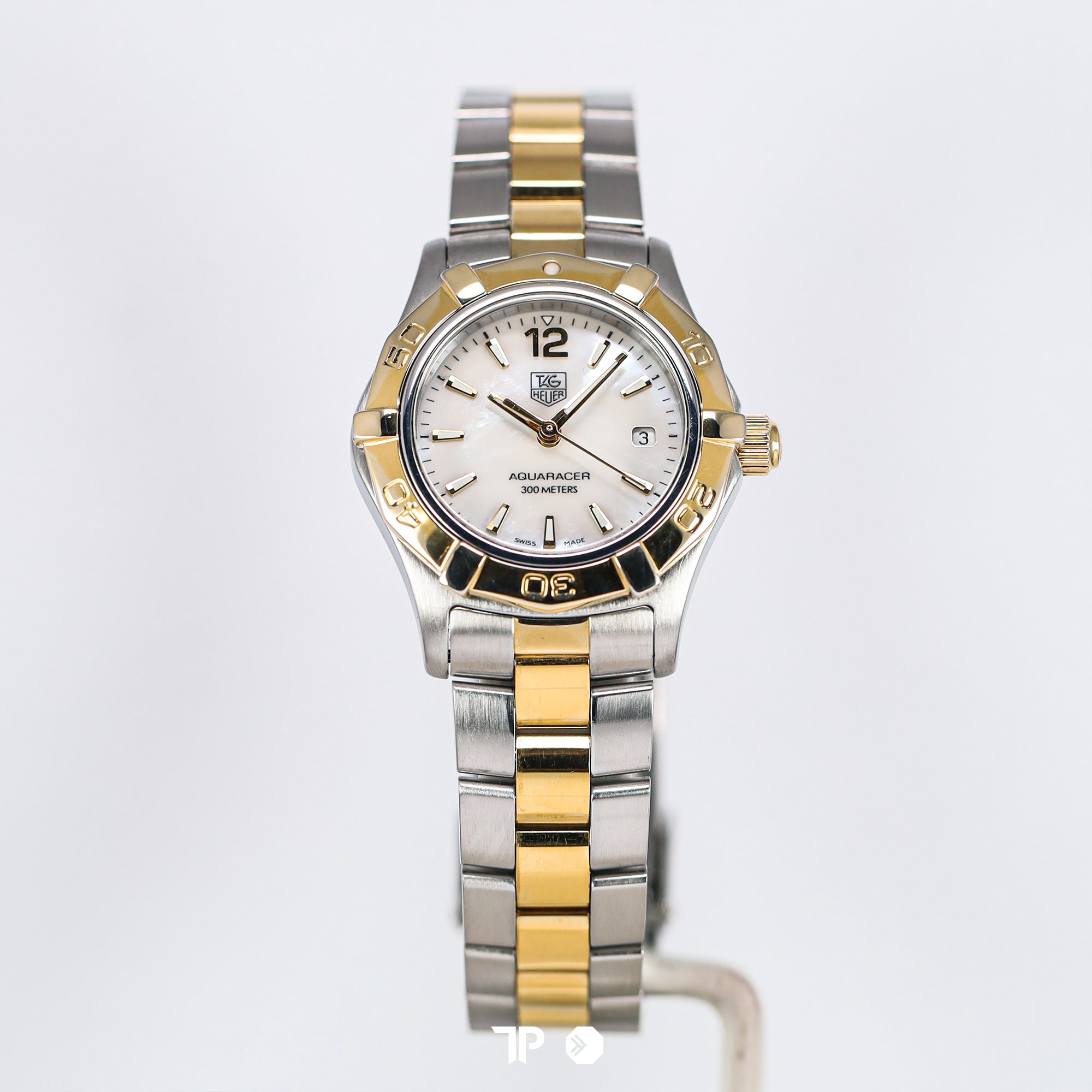 Aquaracer Lady Two Tone Yellow Gold White MOP Dial 27mm (2008)