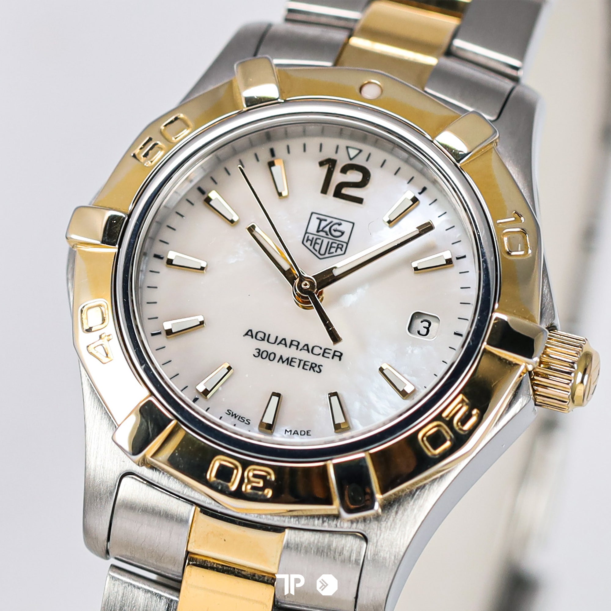 Aquaracer Lady Two Tone Yellow Gold White MOP Dial 27mm (2008)