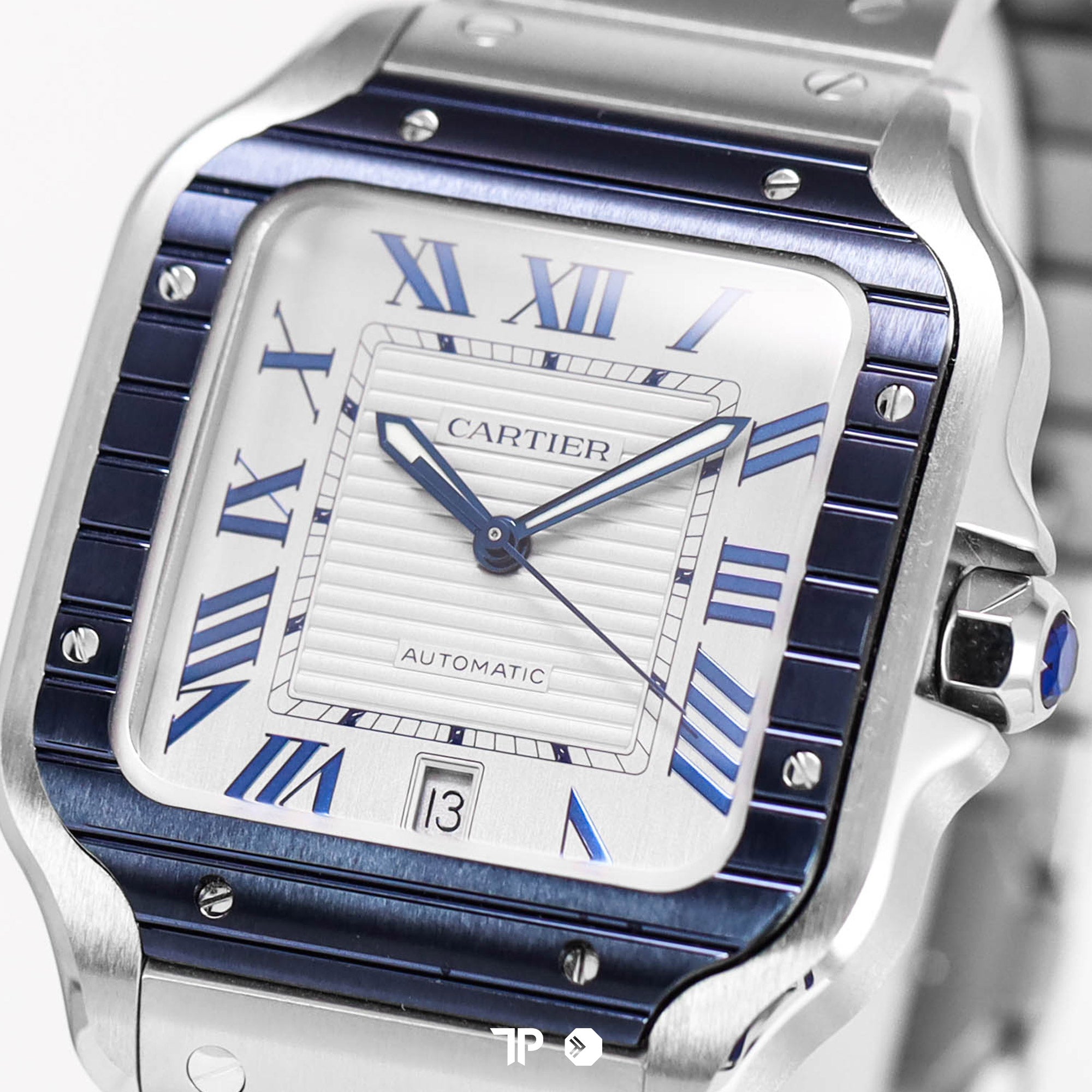 Santos De Cartier Large Blue PVD Bezel NEW(2024)
