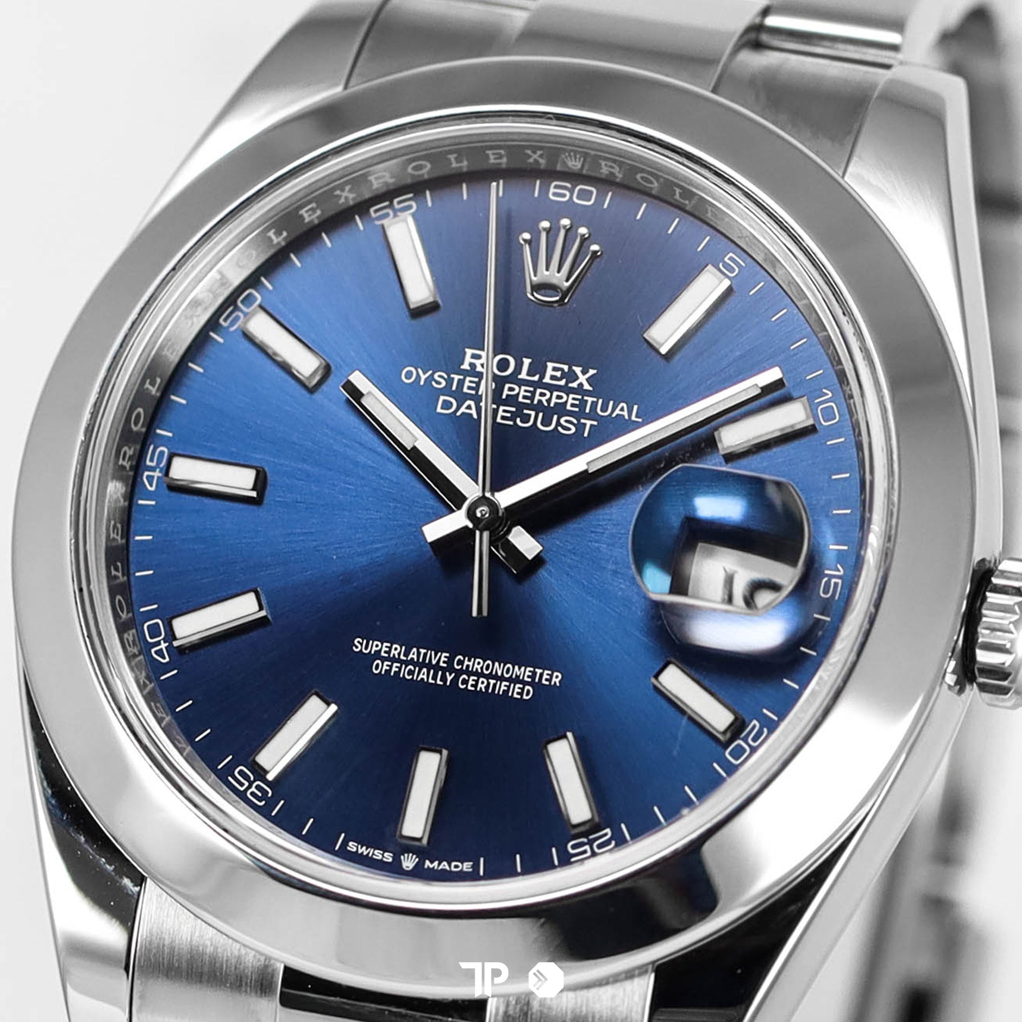 Datejust 41 Blue Dial Smooth Bezel Oyster (2023)
