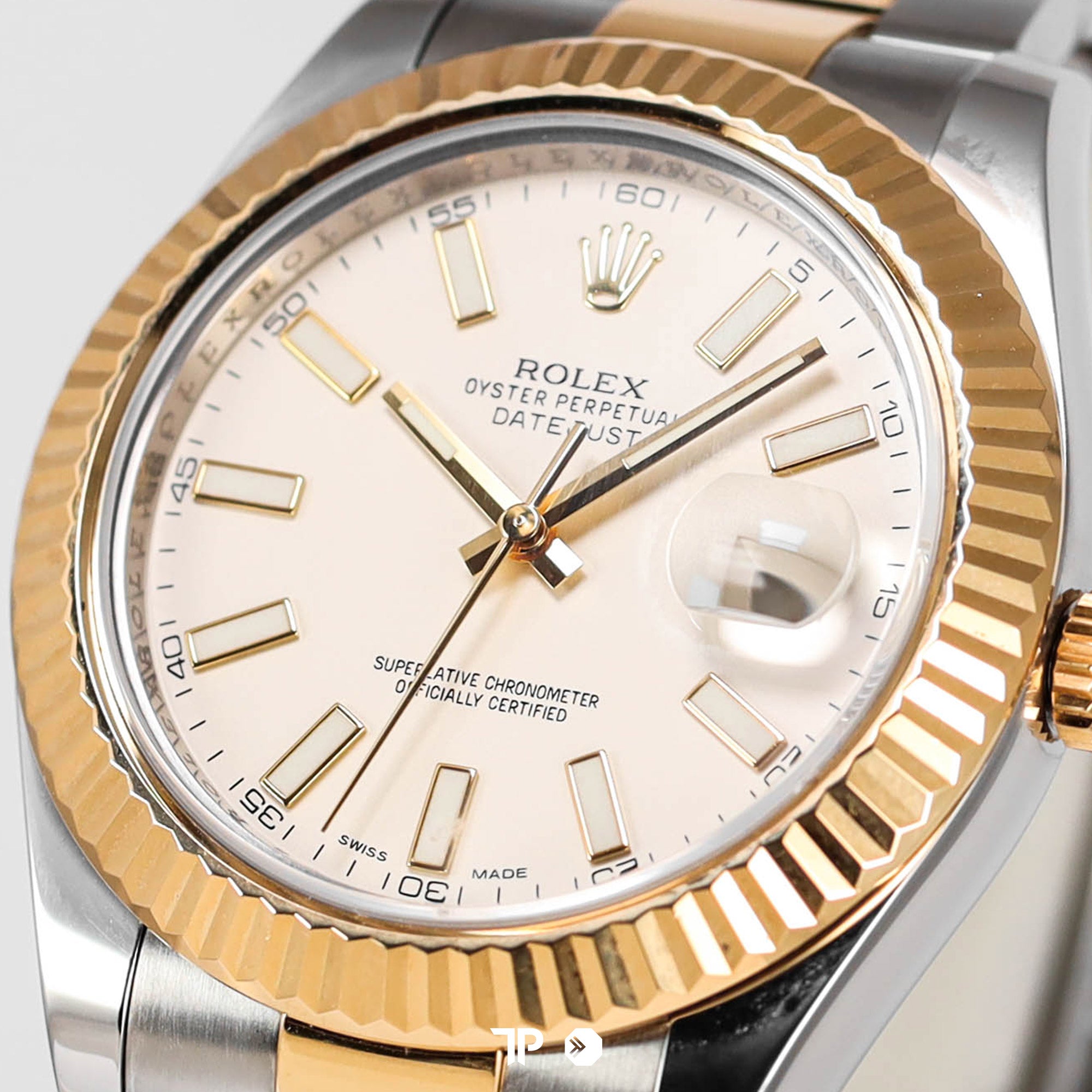Datejust II Two Tone Yellow Gold White Dial Oyster 41mm (2014)