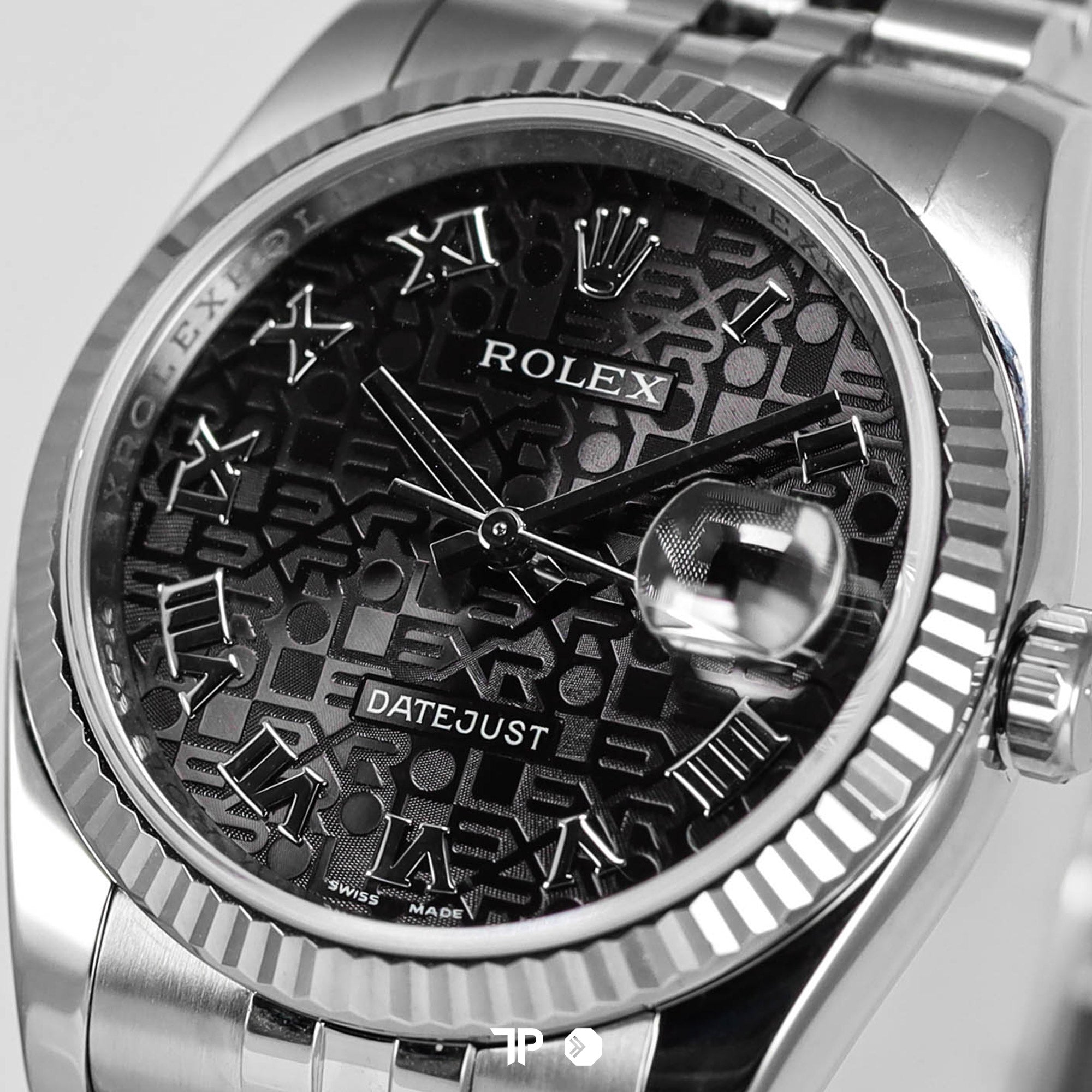 Datejust 36 Black Computerized Dial Jubilee Bracelet (2013)