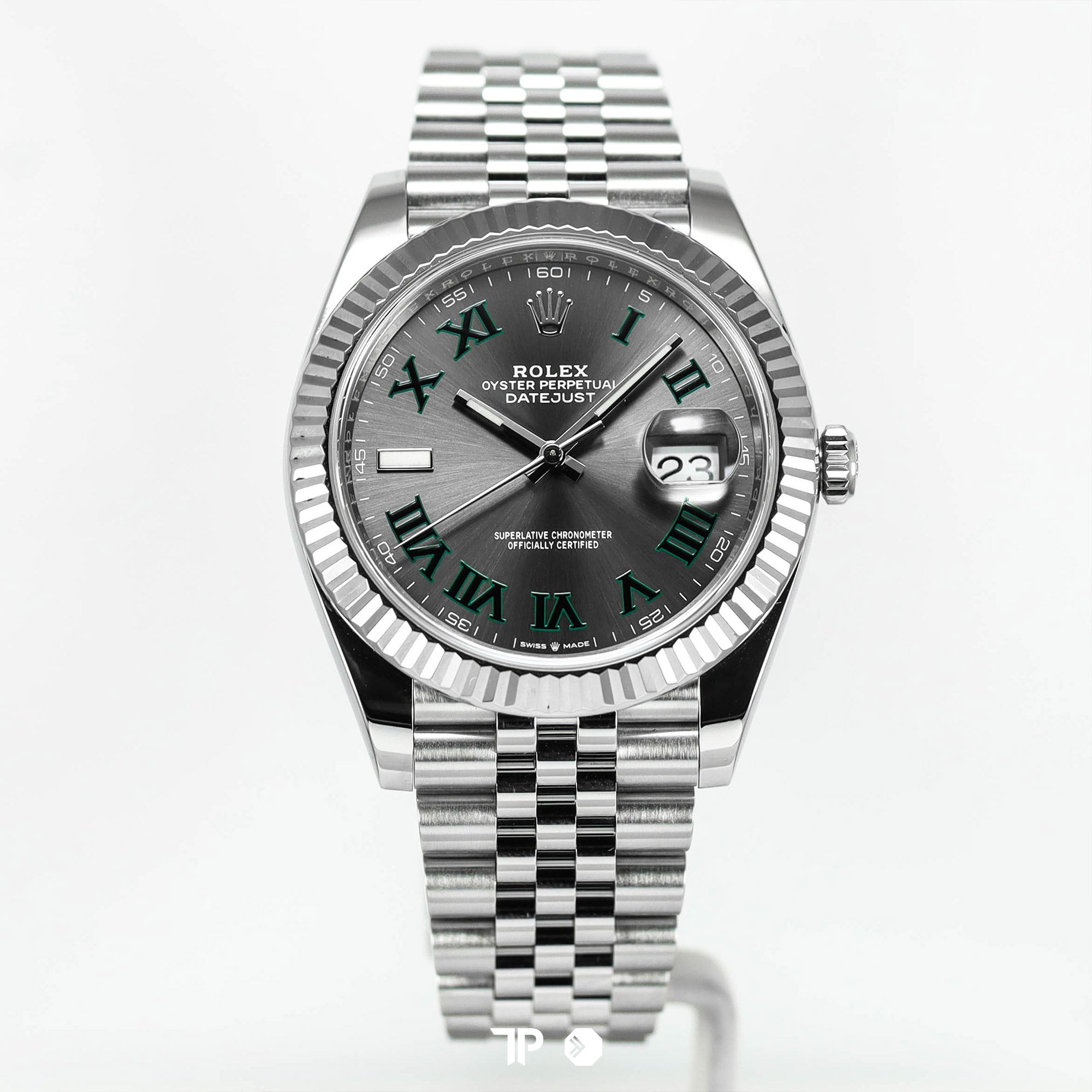 Datejust 41 Wimbledon Fluted Bezel Jubilee Bracelet (2021)