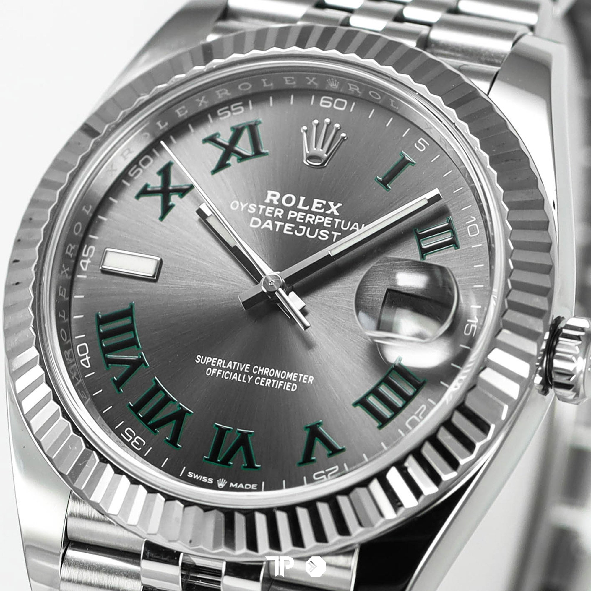 Datejust 41 Wimbledon Fluted Bezel Jubilee Bracelet (2021)
