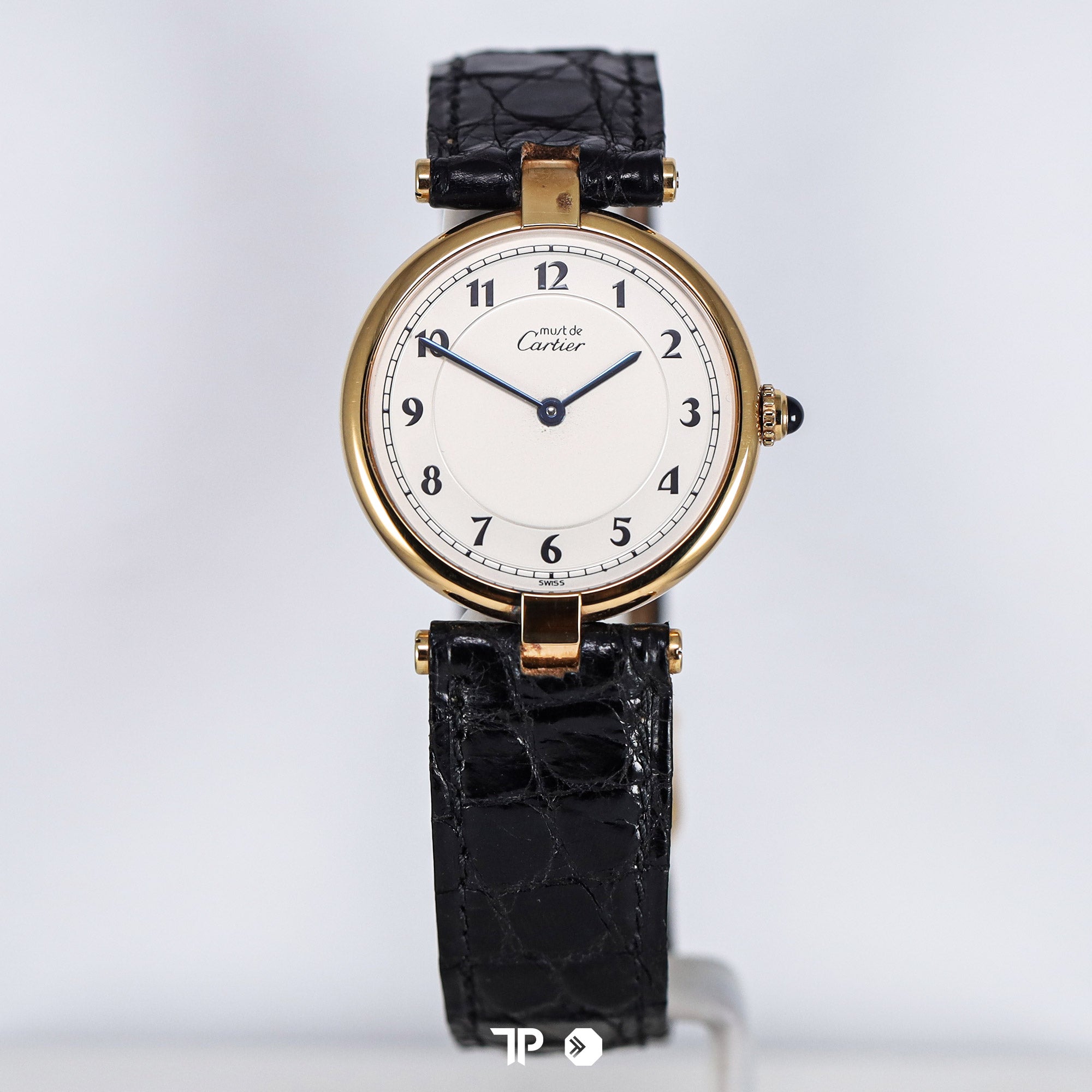 Must Cartier Vermeil Vendome Roman Numeral Dial