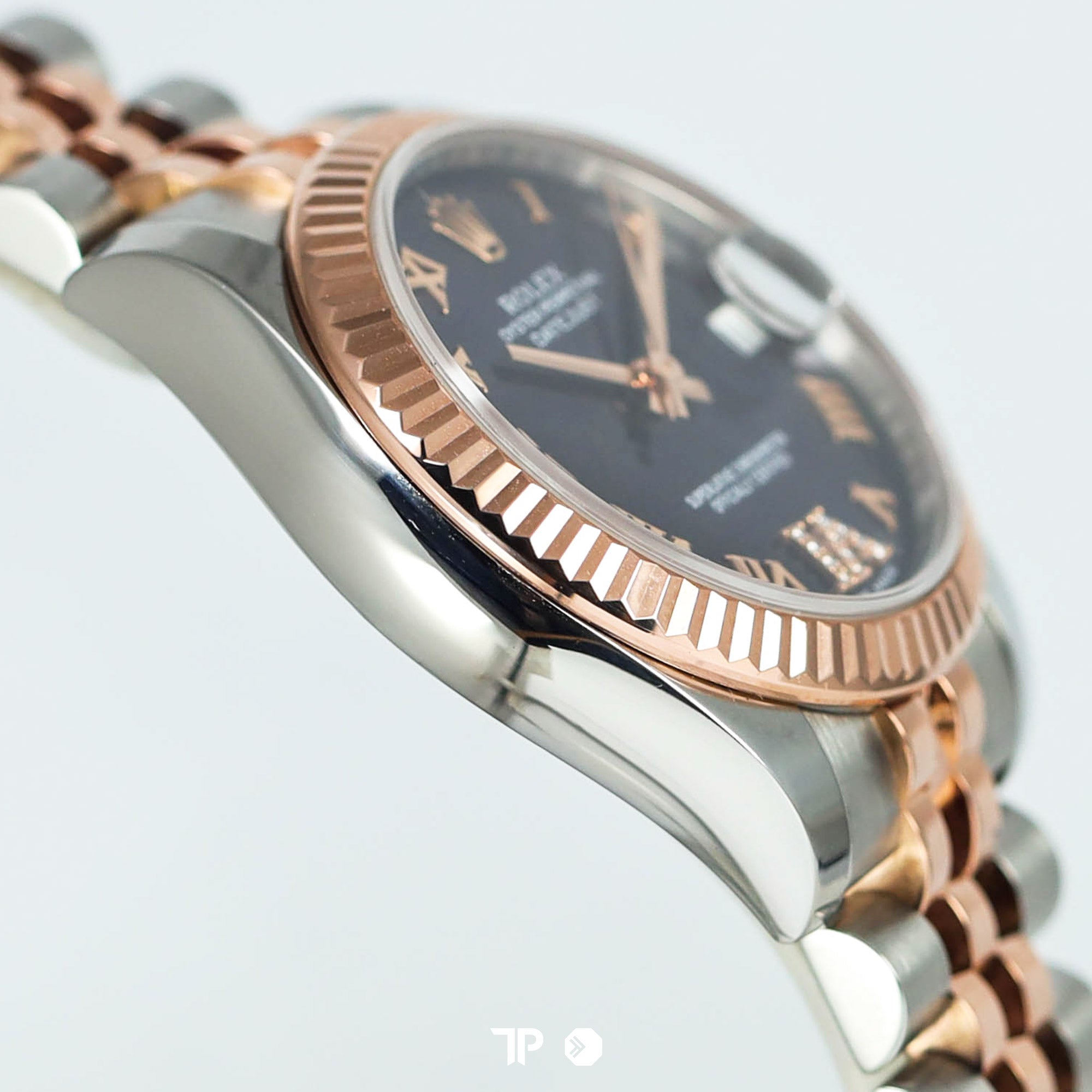 Datejust 31 Aubergine Two Tone Rosegold Diamond On VI (2018)
