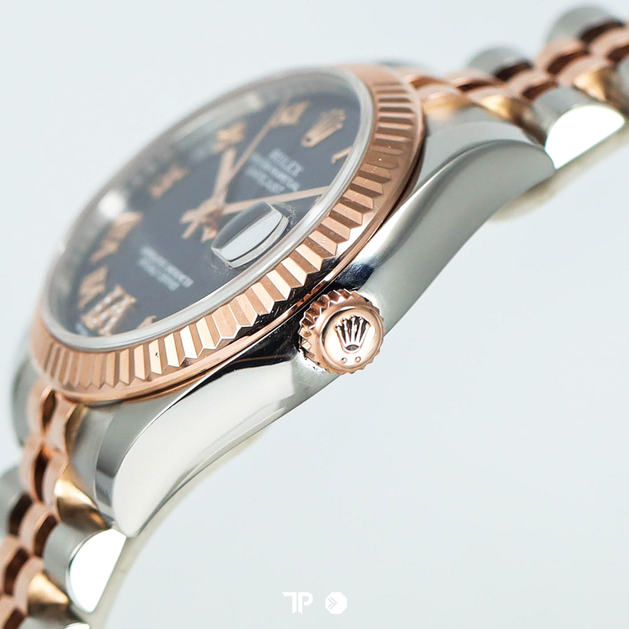 Datejust 31 Aubergine Two Tone Rosegold Diamond On VI (2018)