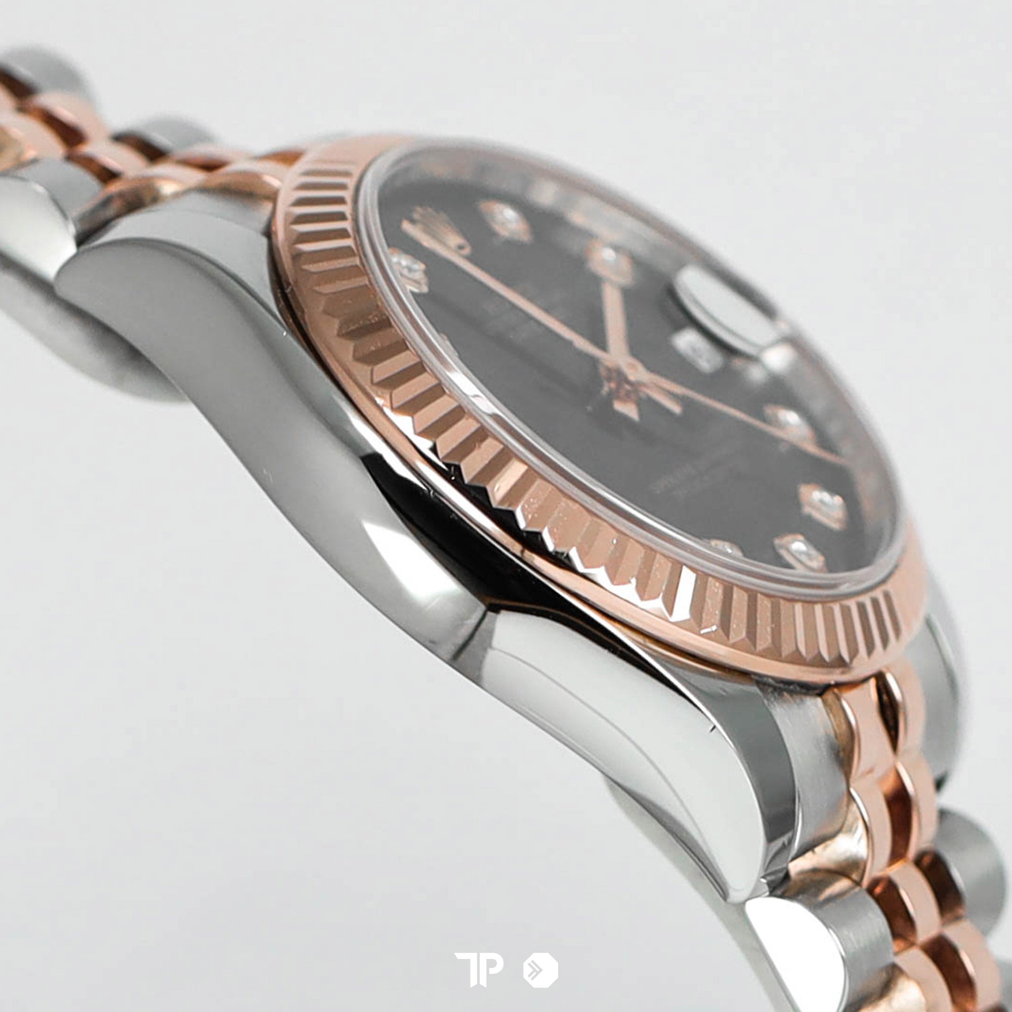 Datejust 31 Twotone Rosegold Black Diamond Dial (2018)
