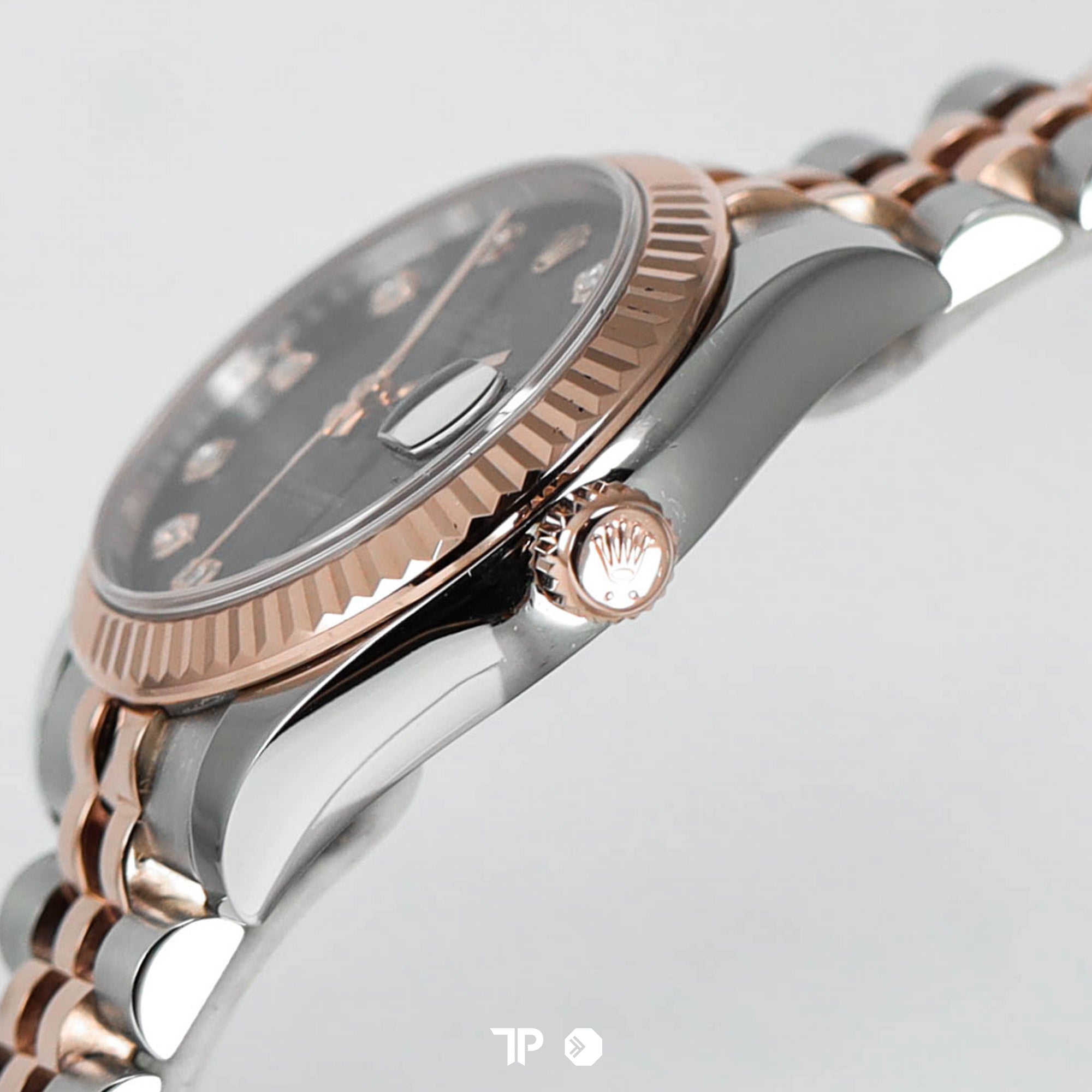 Datejust 31 Twotone Rosegold Black Diamond Dial (2018)