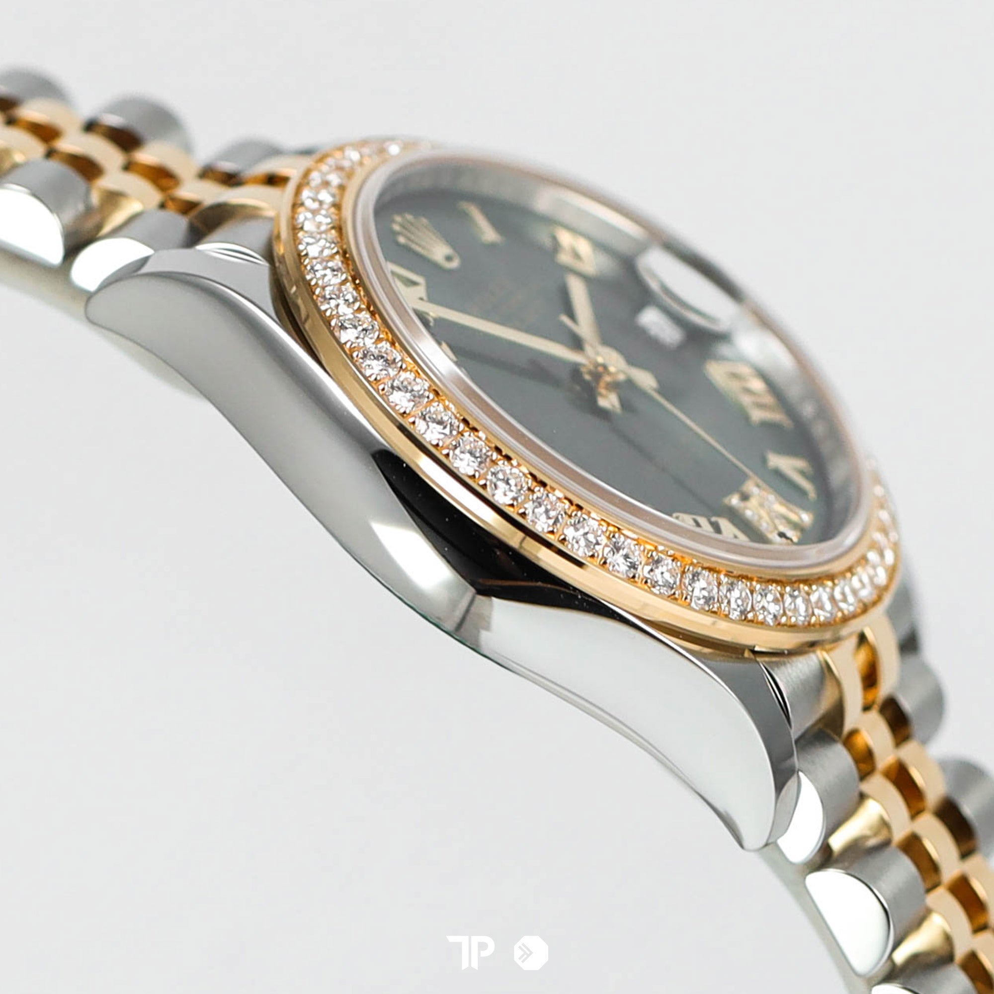 Datejust 31 Green Two Tone Yellow Gold Diamond Bezel & Diamond on VI NEW(2025)