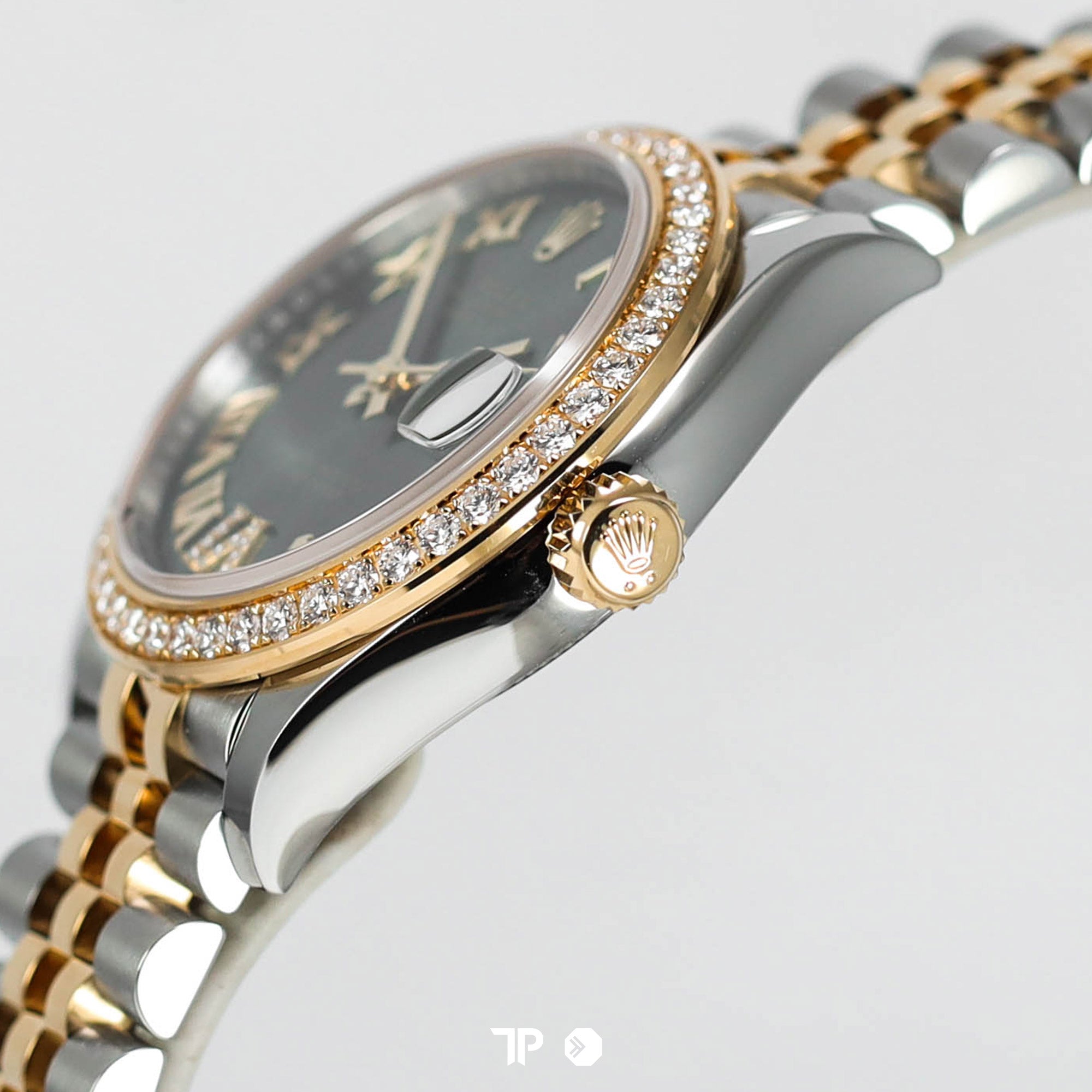 Datejust 31 Green Two Tone Yellow Gold Diamond Bezel & Diamond on VI NEW(2025)