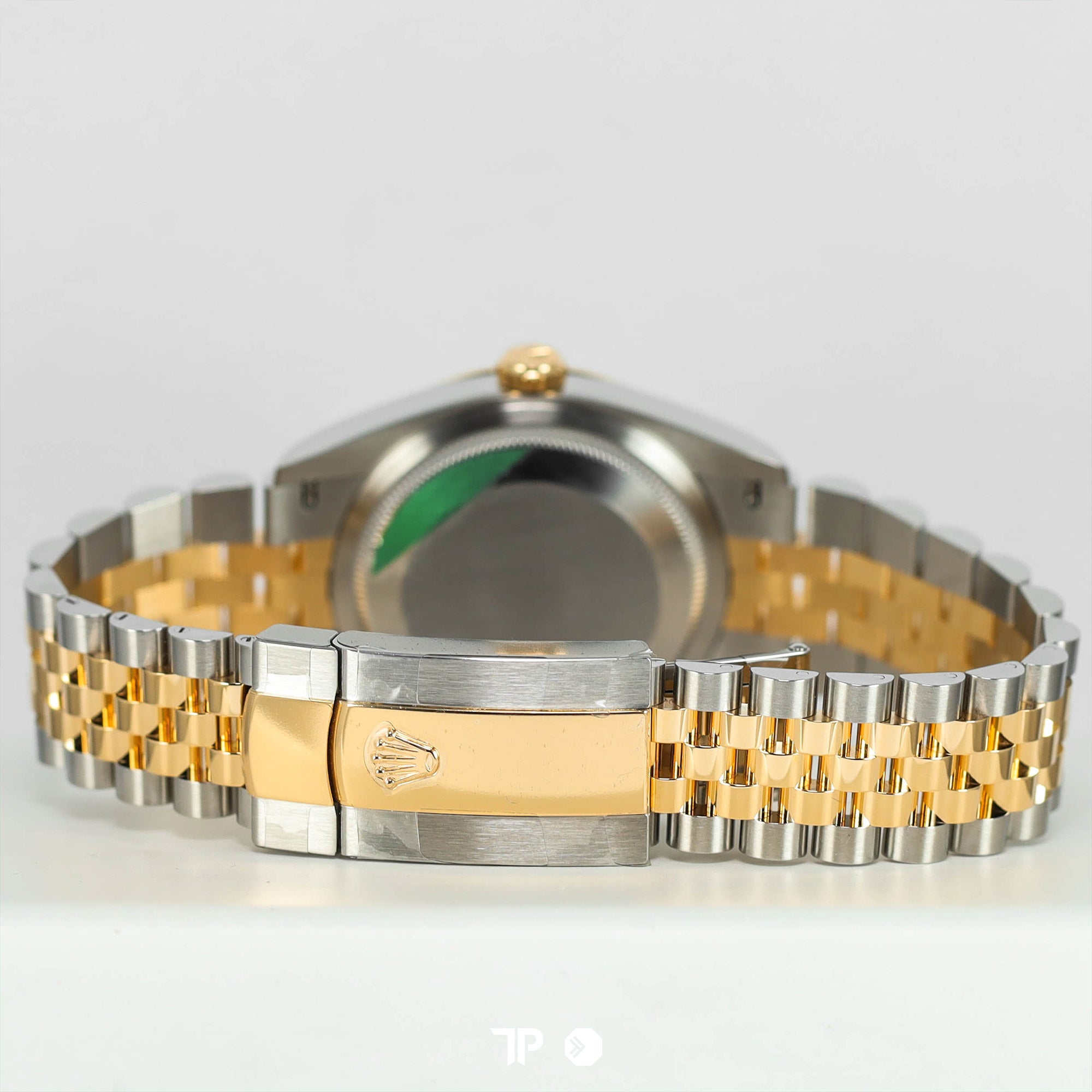 Datejust 36 Twotone Yellow Gold Green Diamond on VI & IX Roman Dial NEW (2025)