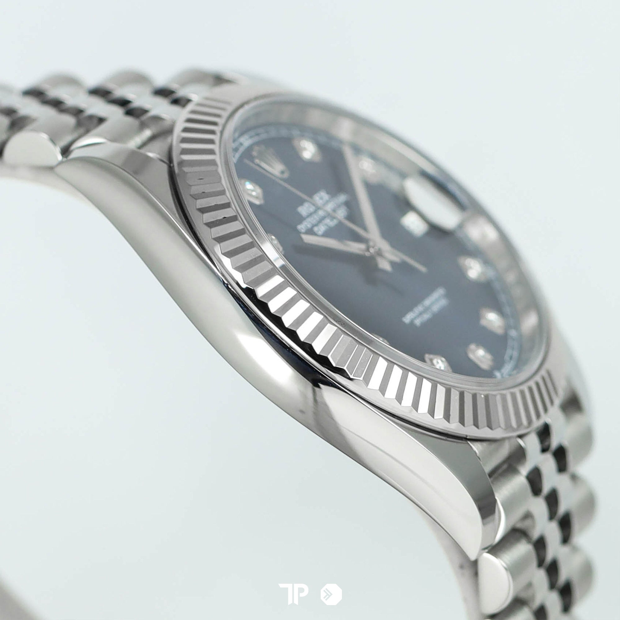 Datejust 41 Blue Dial Fluted Bezel Diamond Index (2019)