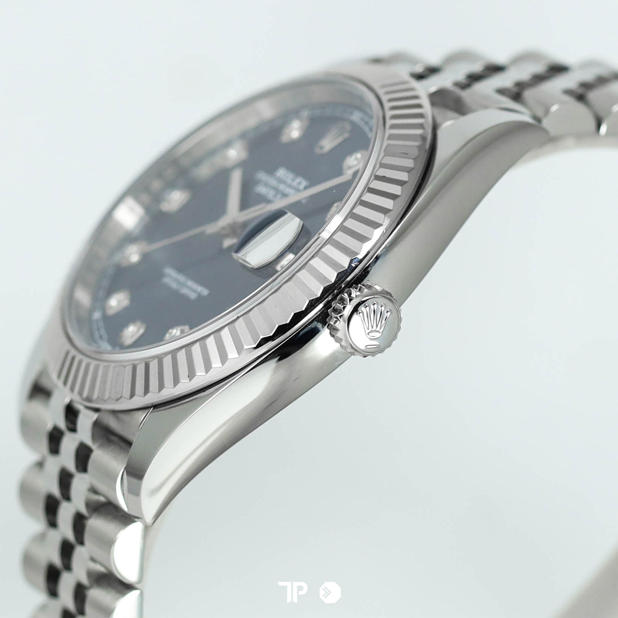 Datejust 41 Blue Dial Fluted Bezel Diamond Index (2019)