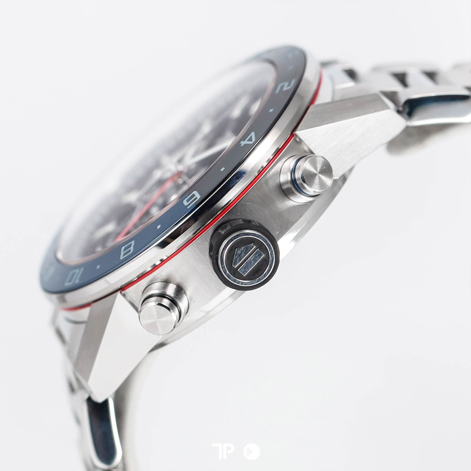 Carrera Heuer 2 Chronograph GMT 'Batman' Skeleton Dial 45mm (2021)