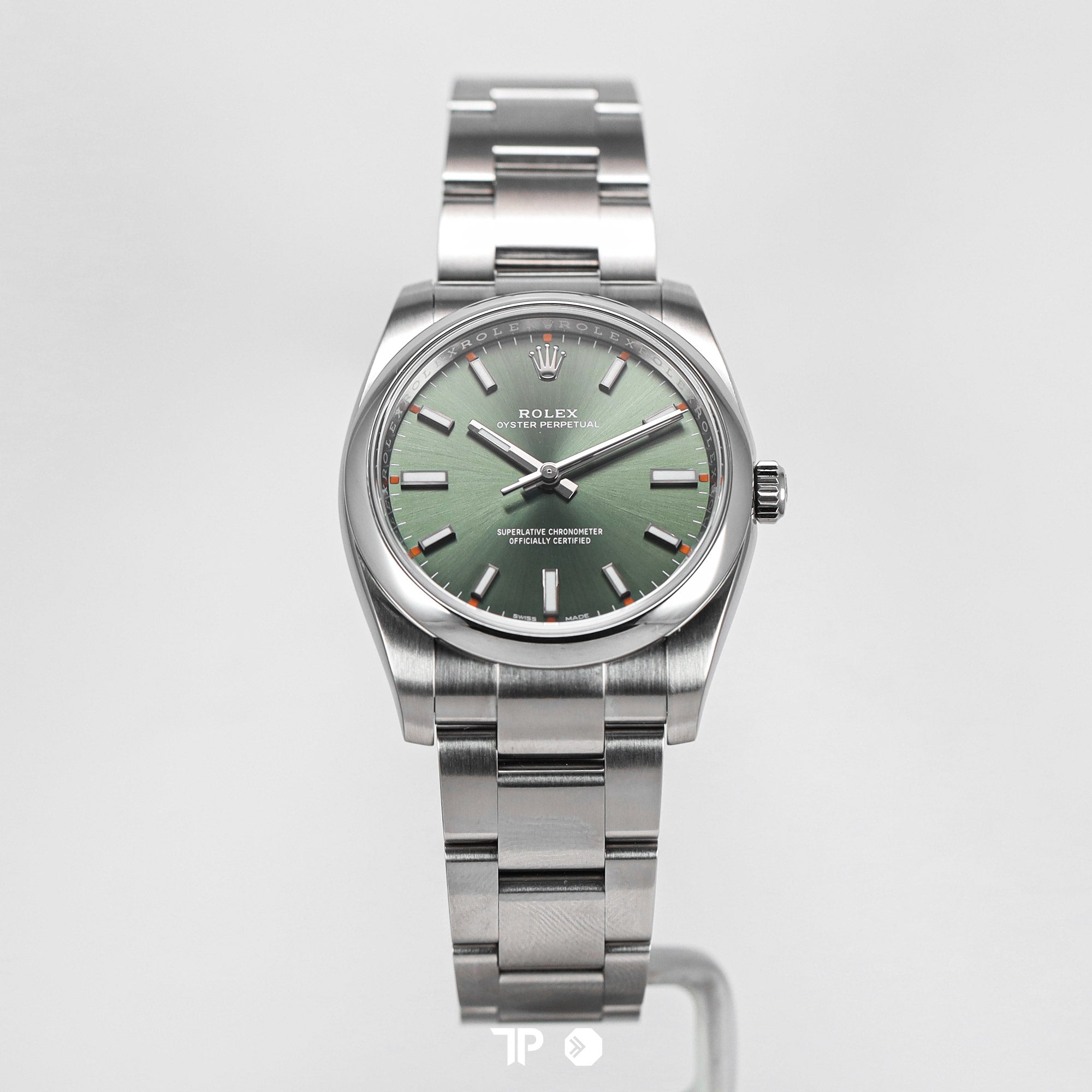 Rolex Oyster Perpetual 34 Olive Green Dial