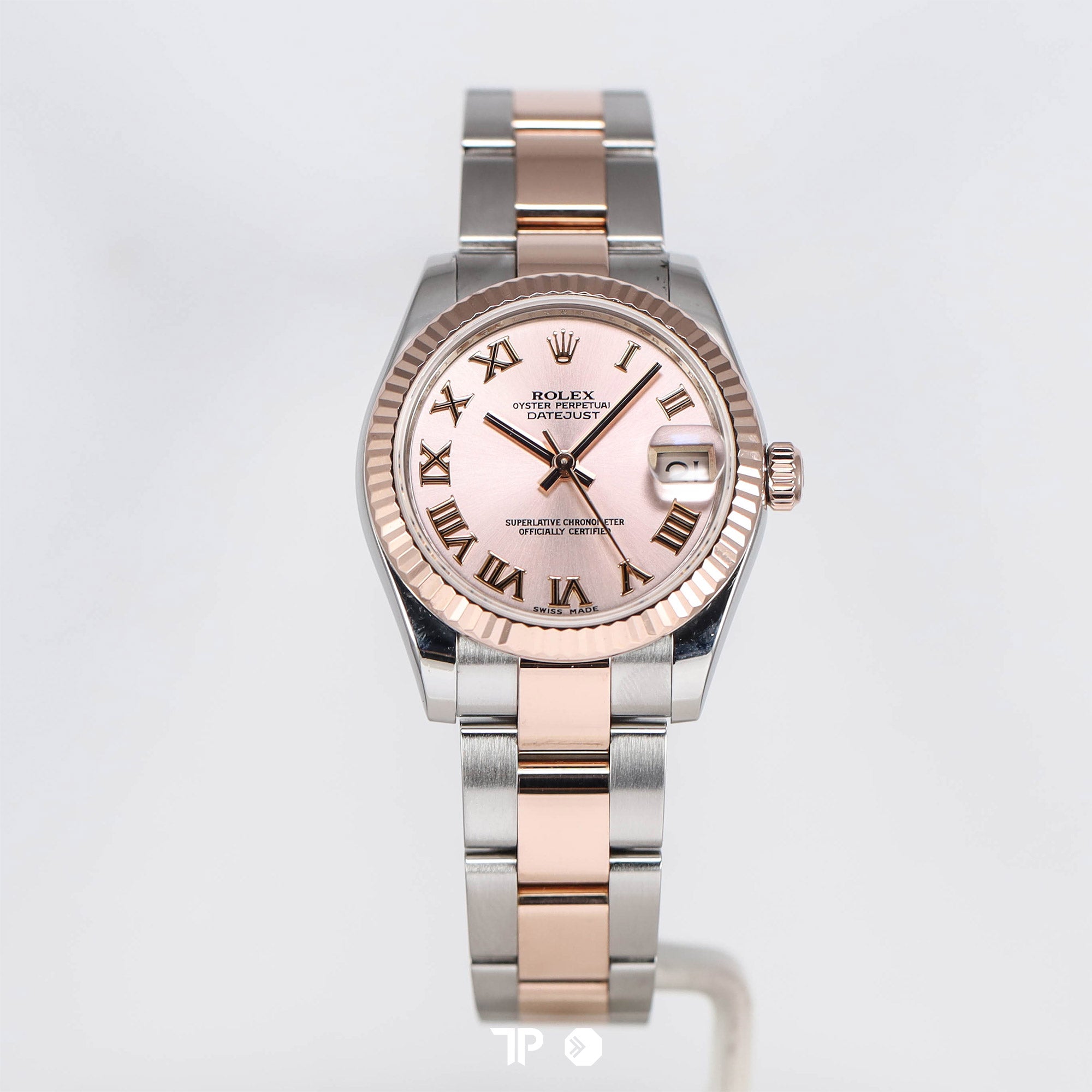 Datejust 31 Pink Rose Roman Two Tone Rose Gold Oyster (2015)