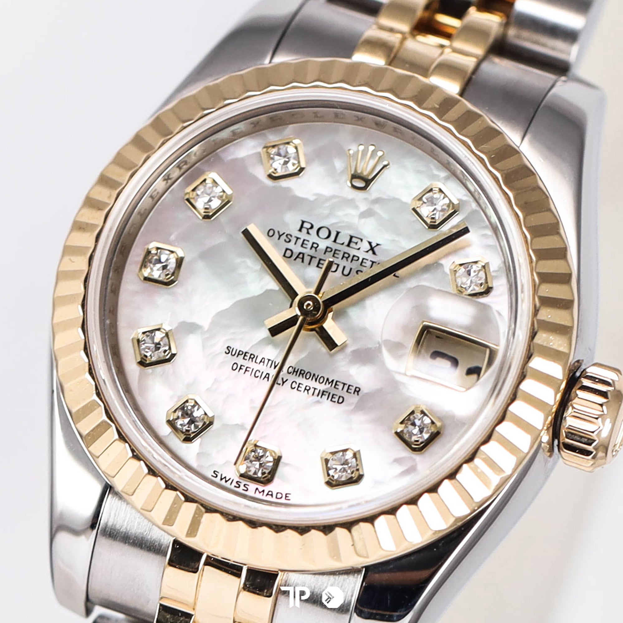 Datejust 26 MOP Diamond Two Tone Yellow Gold M Series "2007"