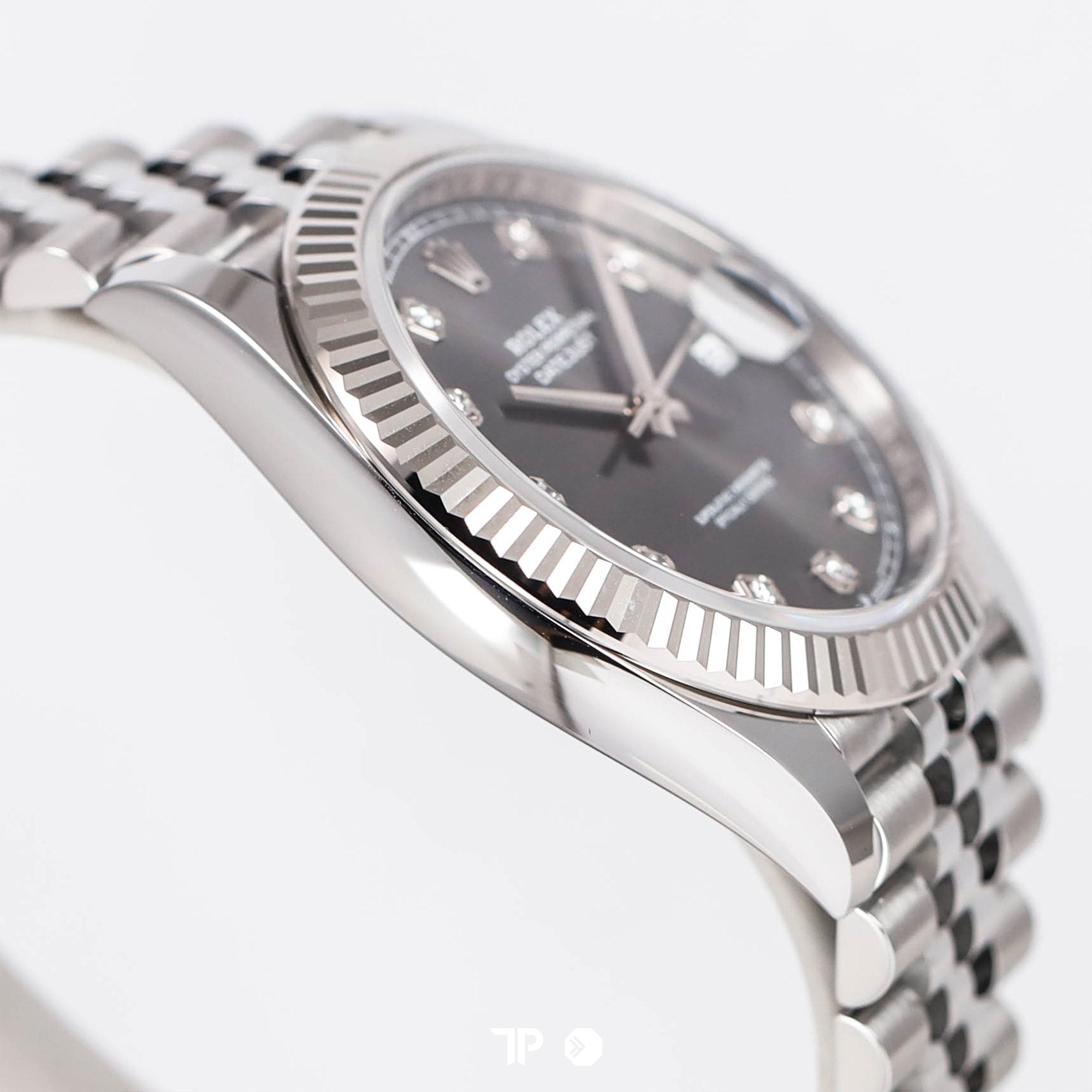 Datejust 41 Rhodium Dial Fluted White Gold Bezel Diamond Index NEW(2025)