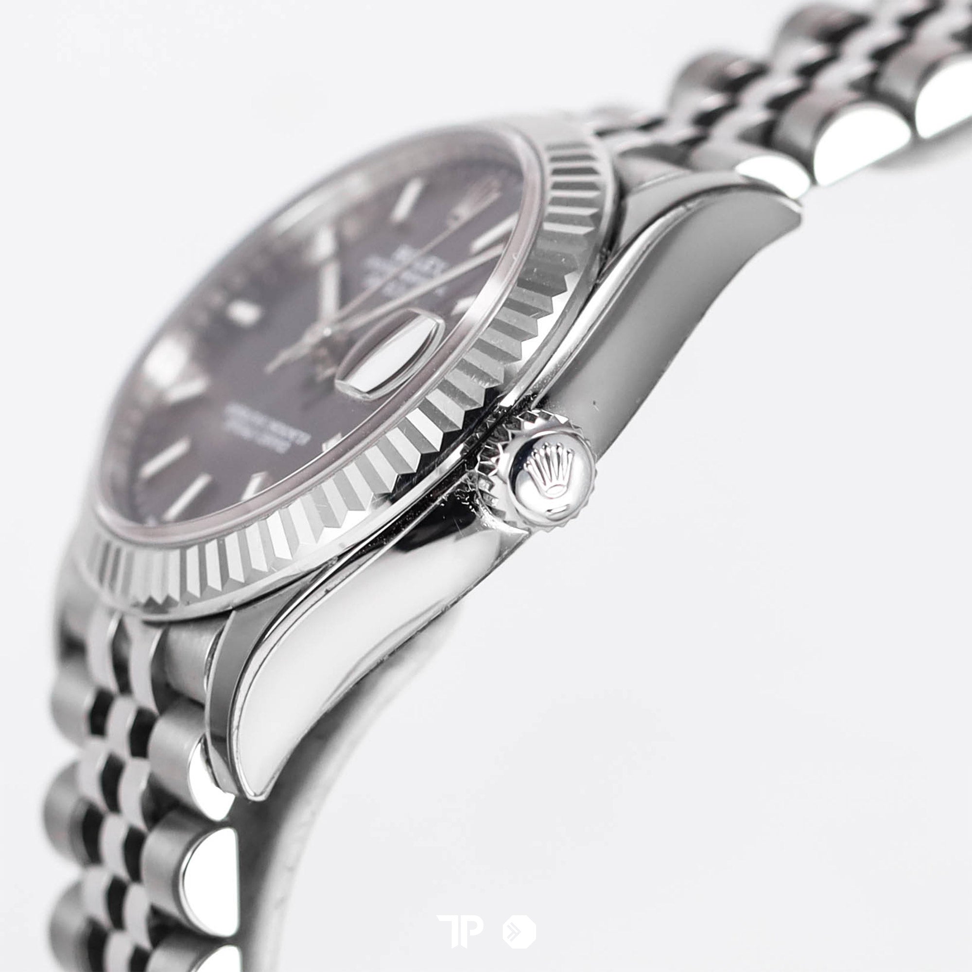 Datejust 31 Rhodium Stick Index White Gold Fluted Bezel Jubilee (2024)