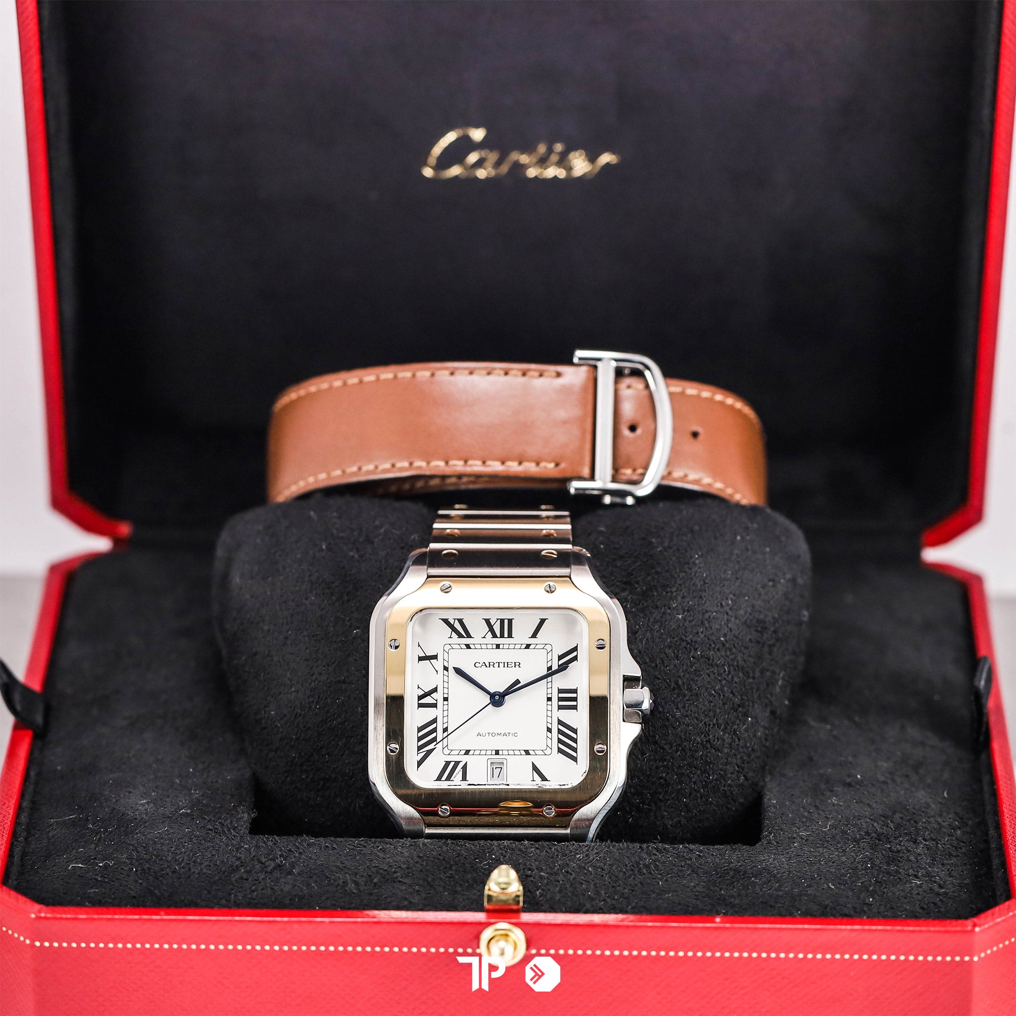 Santos De Cartier Two Tone Yellow Gold Large Size (2022)