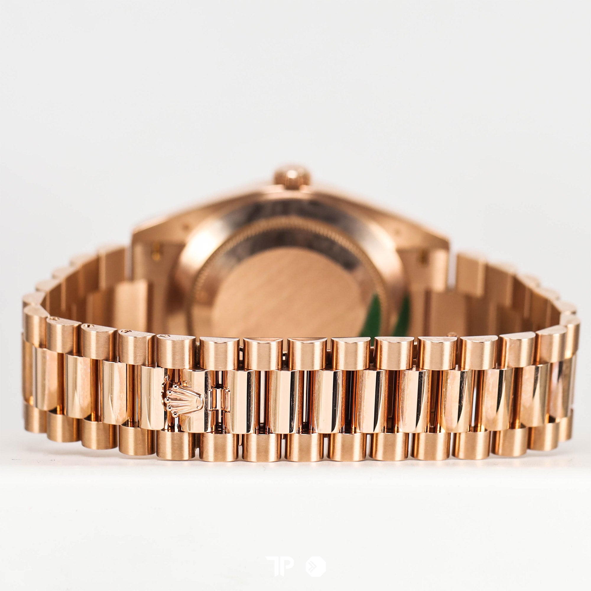 Day-Date Rose Gold Olive Green Dial President Bracelet 40mm LIKE NEW (2021)