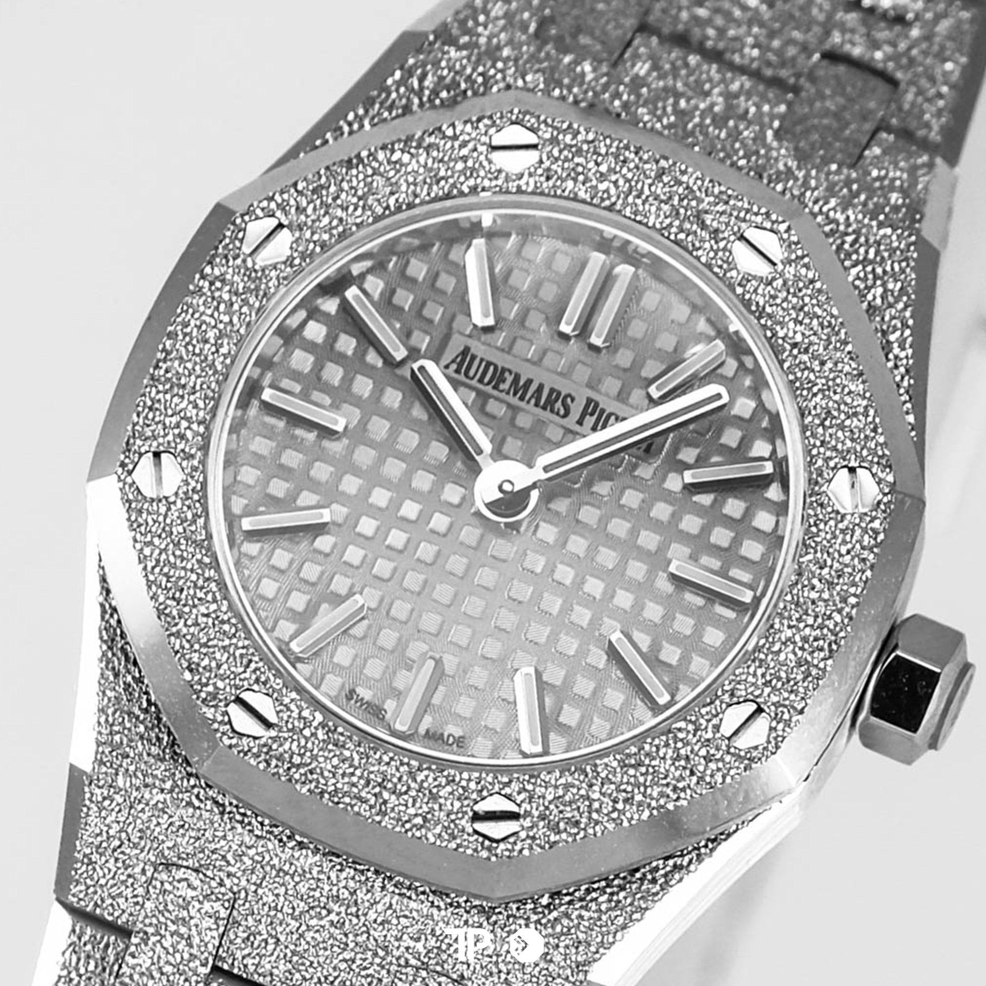 Royal Oak Mini Frosted Gold Quartz White Gold Dial 23mm LIKE NEW(2025)