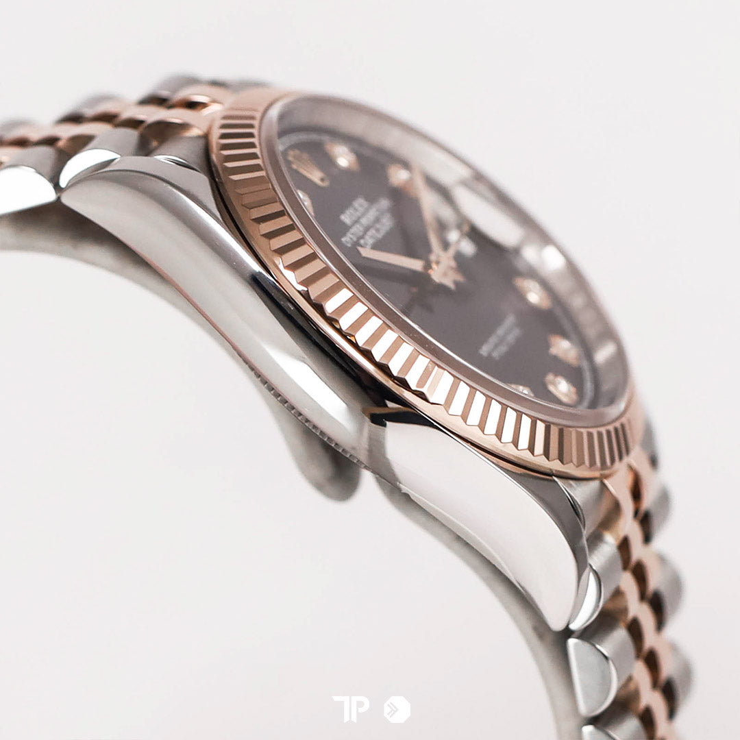Datejust 36 Two Tone Rose Gold Black Diamond (2022)