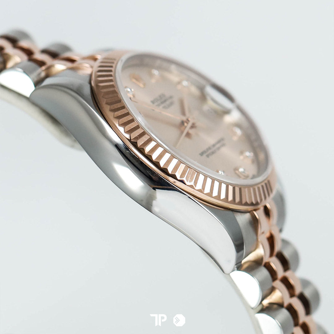 Datejust 31 Pink Diamond Two Tone Rose Gold Jubilee (2017)