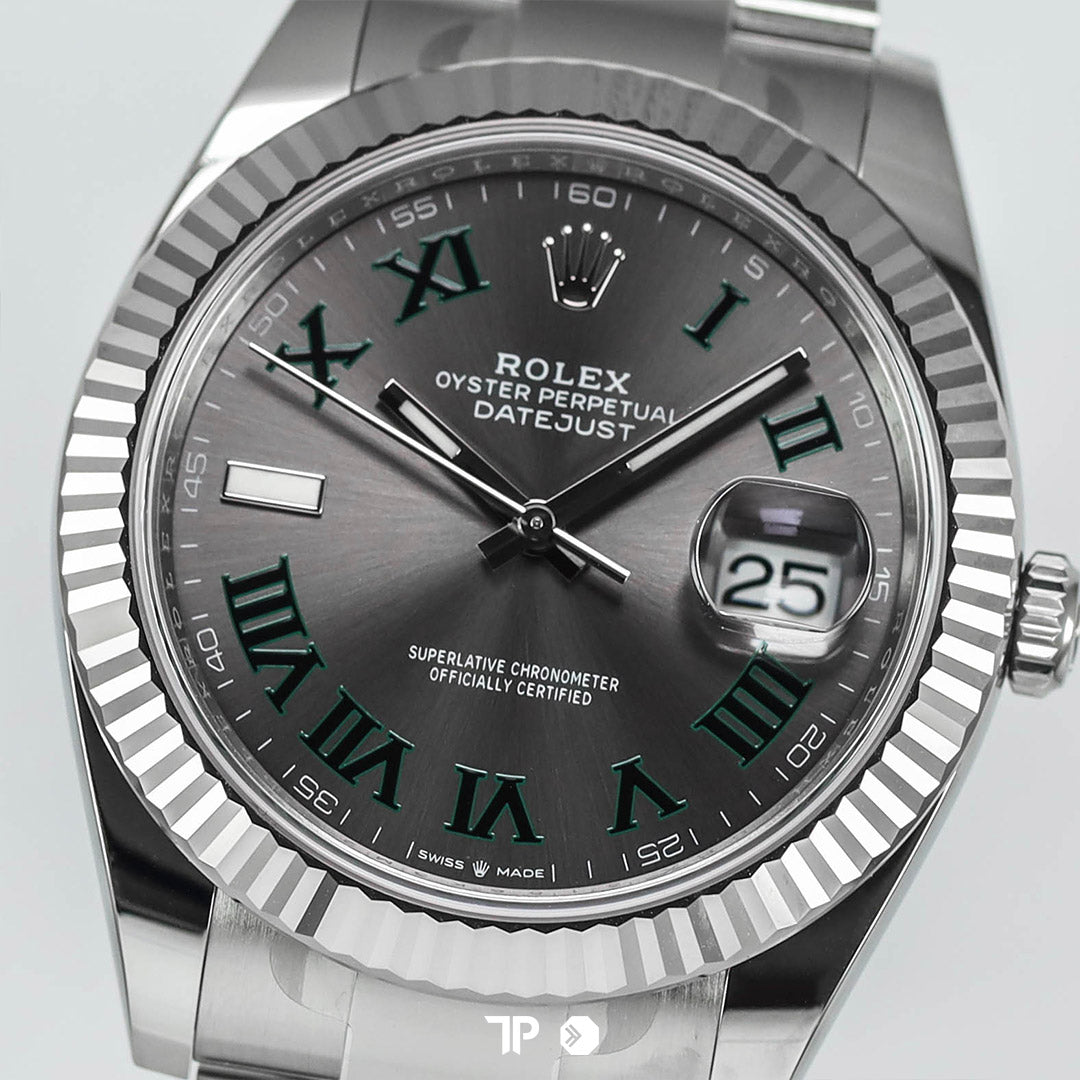 Datejust 41 Wimbledon Fluted Bezel LIKENEW(2026)